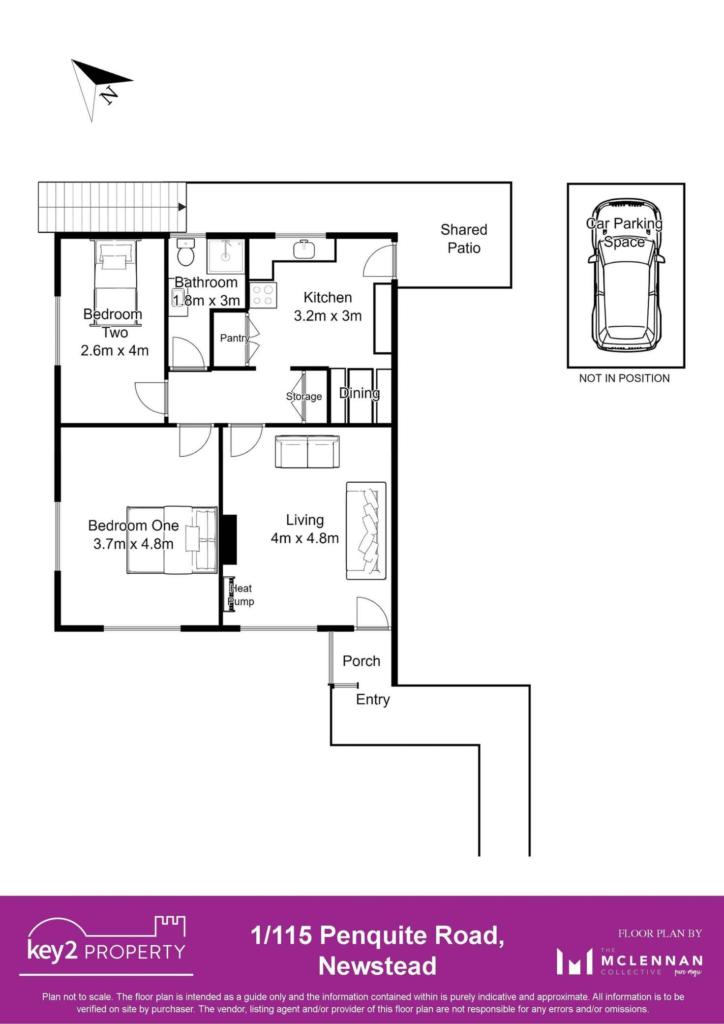 Floorplan of Homely unit listing, 1/115 Penquite Rd, Newstead TAS 7250