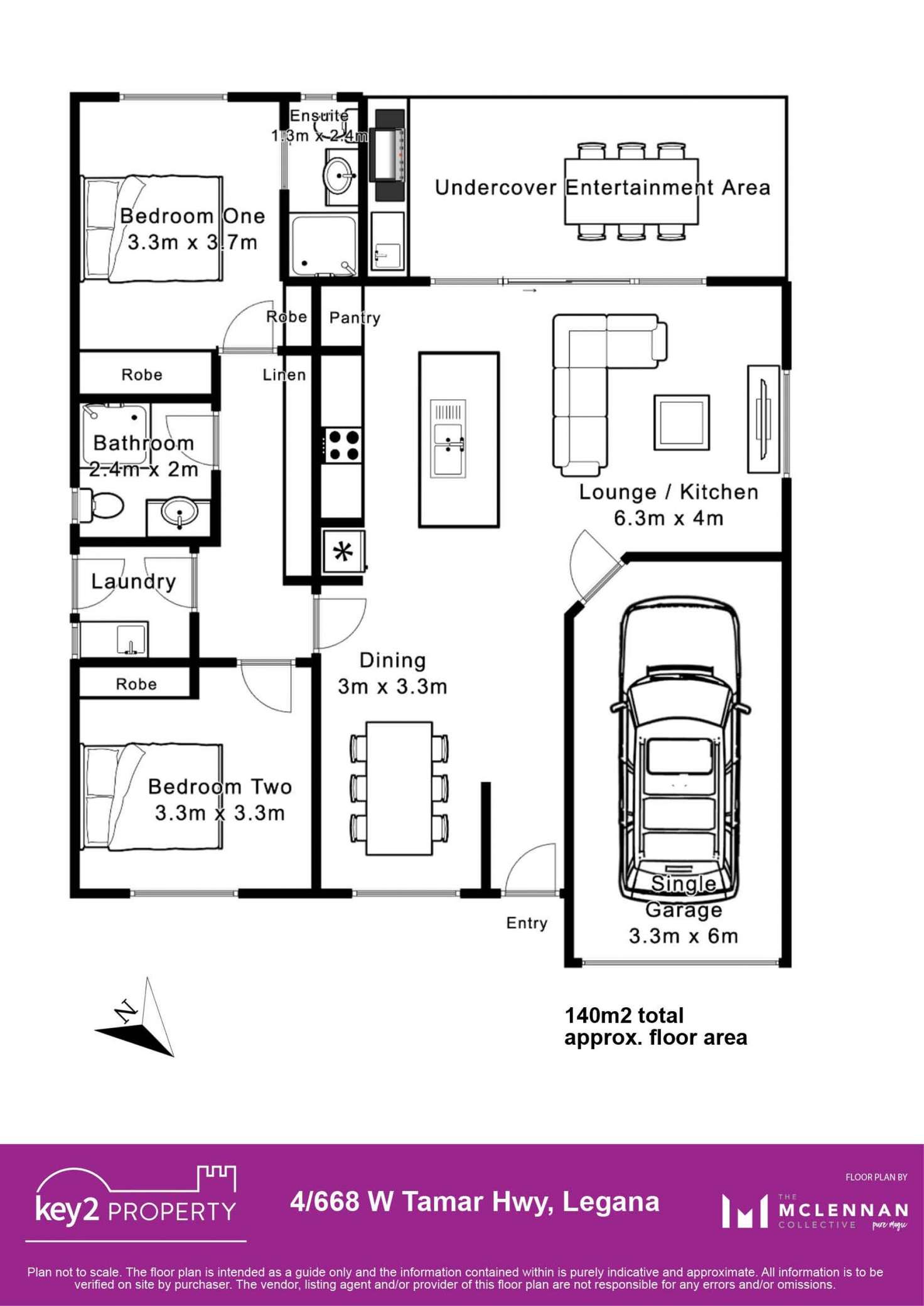 Floorplan of Homely unit listing, 4/668 West Tamar Highway, Legana TAS 7277