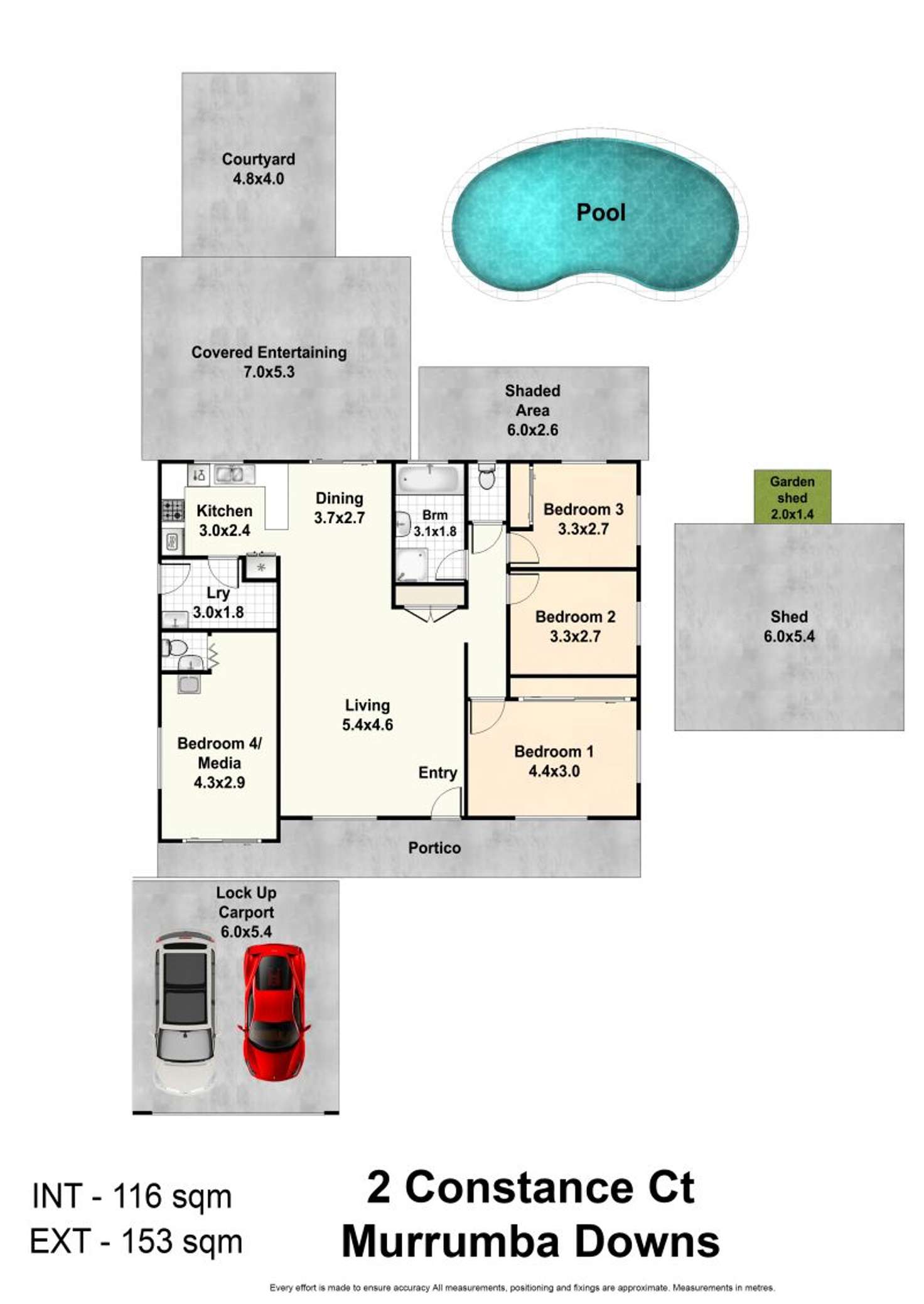Floorplan of Homely house listing, 2 Constance Ct, Murrumba Downs QLD 4503
