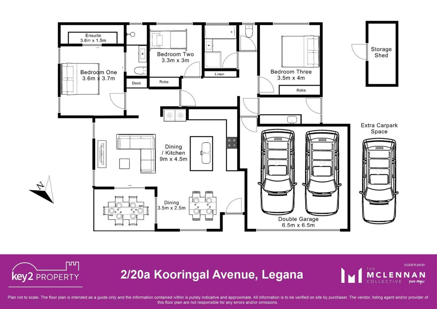 Floorplan of Homely house listing, 2/20a Kooringal Avenue, Legana TAS 7277