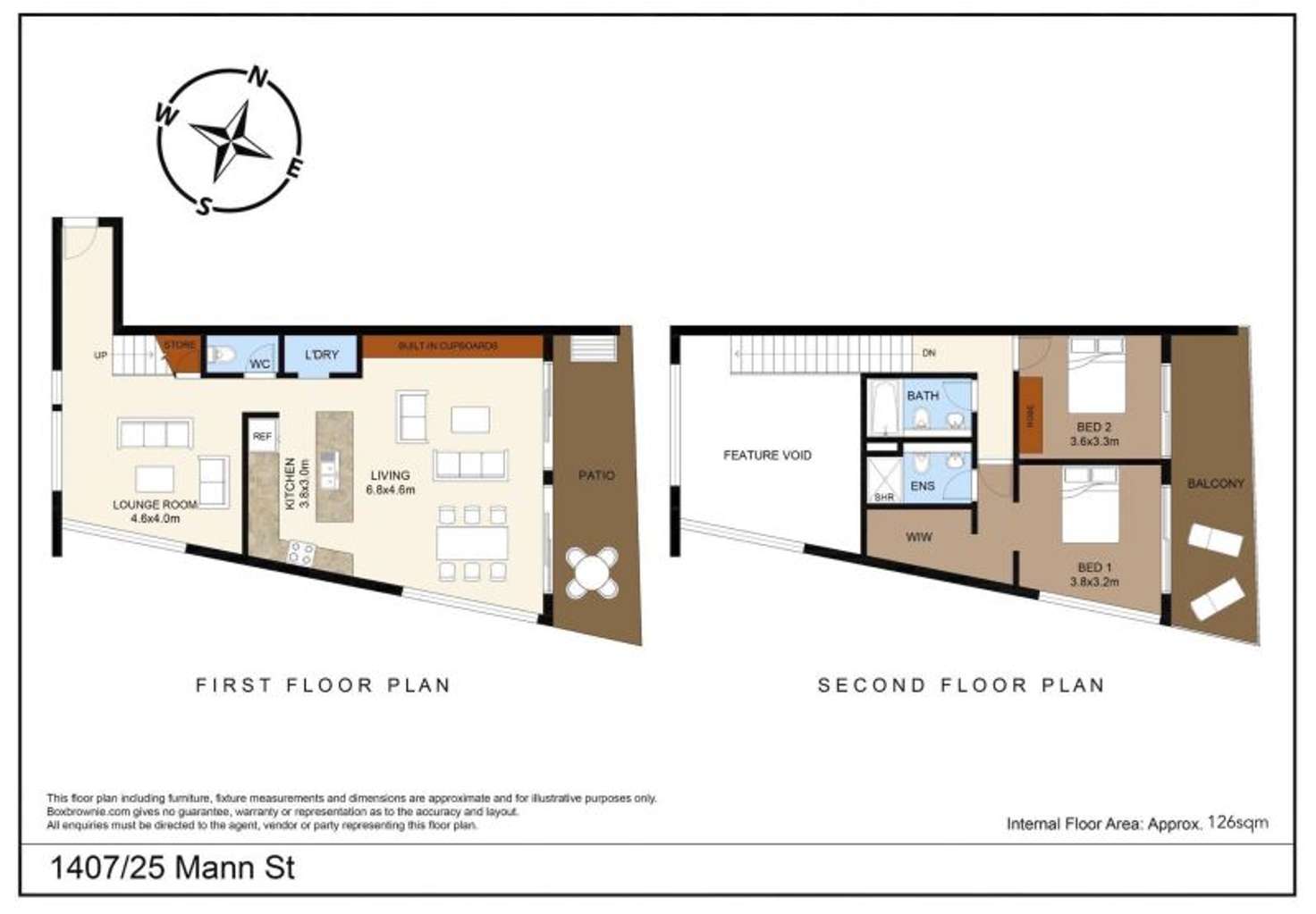 Floorplan of Homely apartment listing, 1407/25 Mann Street, Gosford NSW 2250