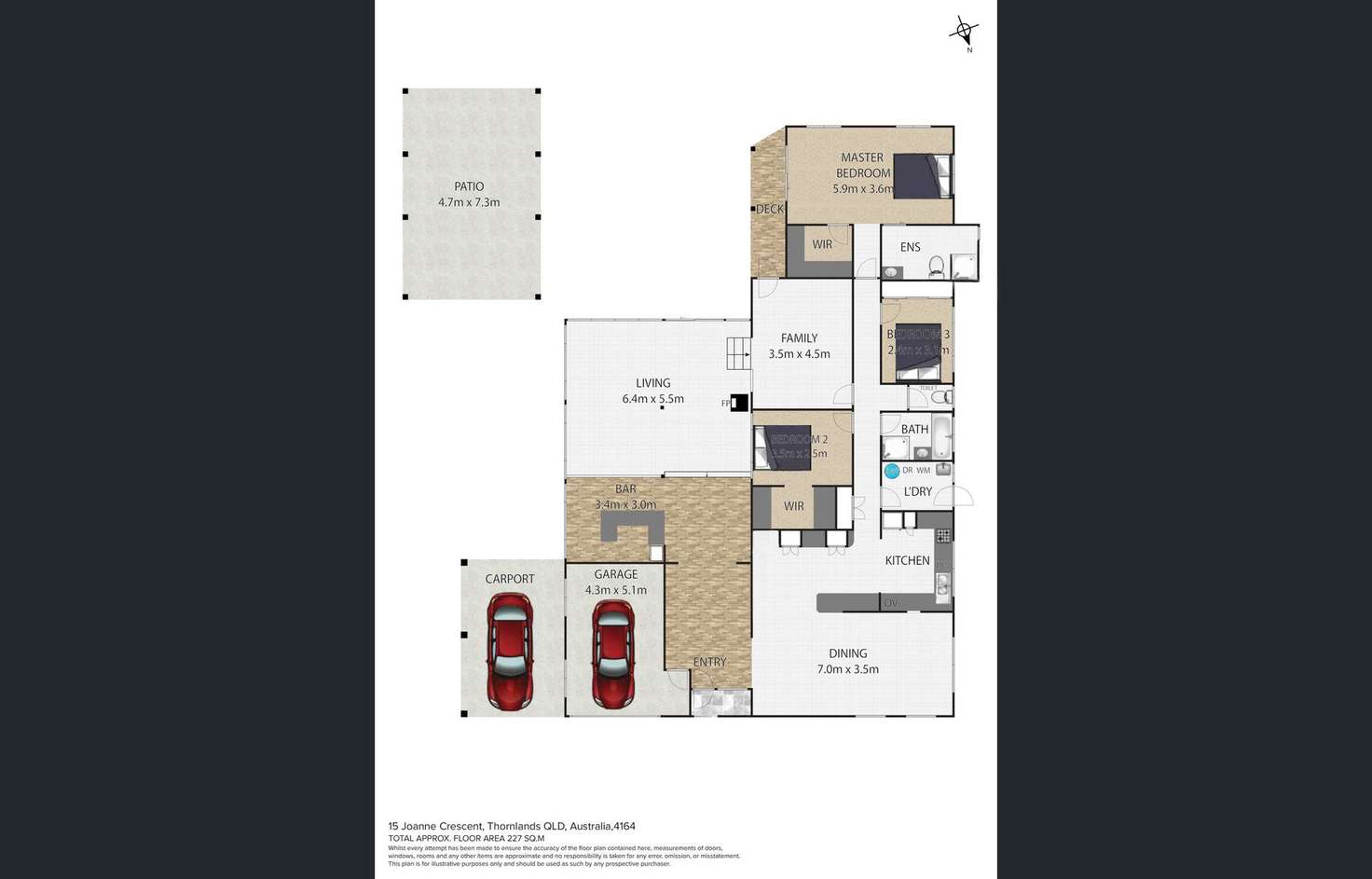 Floorplan of Homely house listing, 15 Joanne Crescent, Thornlands QLD 4164