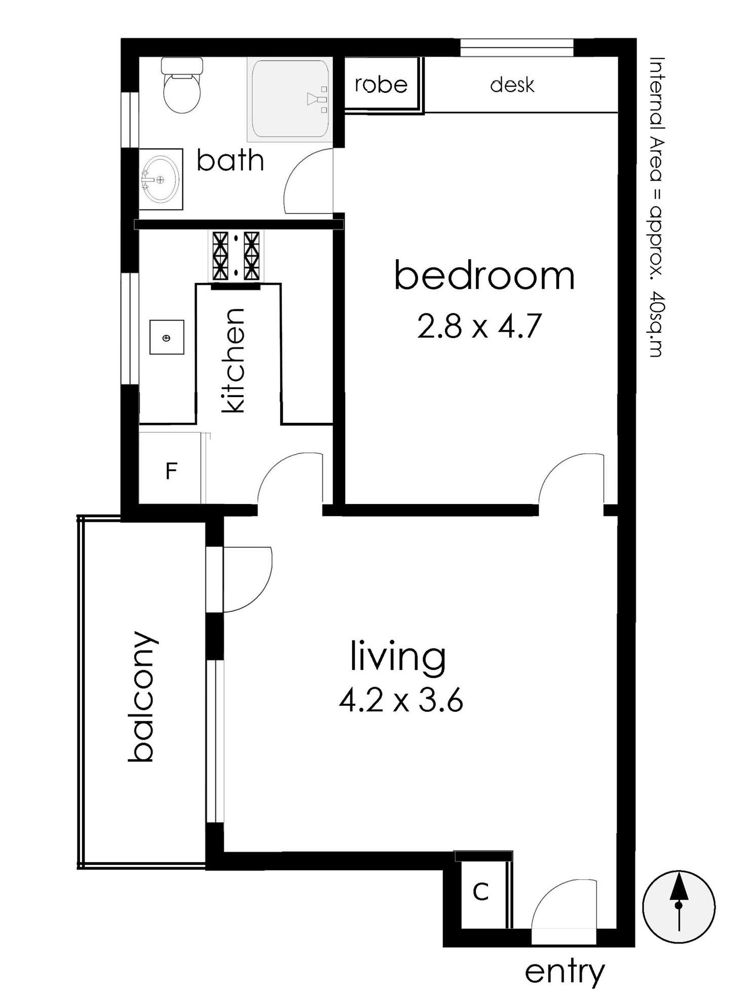 Floorplan of Homely unit listing, 9/71 Johnston Street, Wagga Wagga NSW 2650