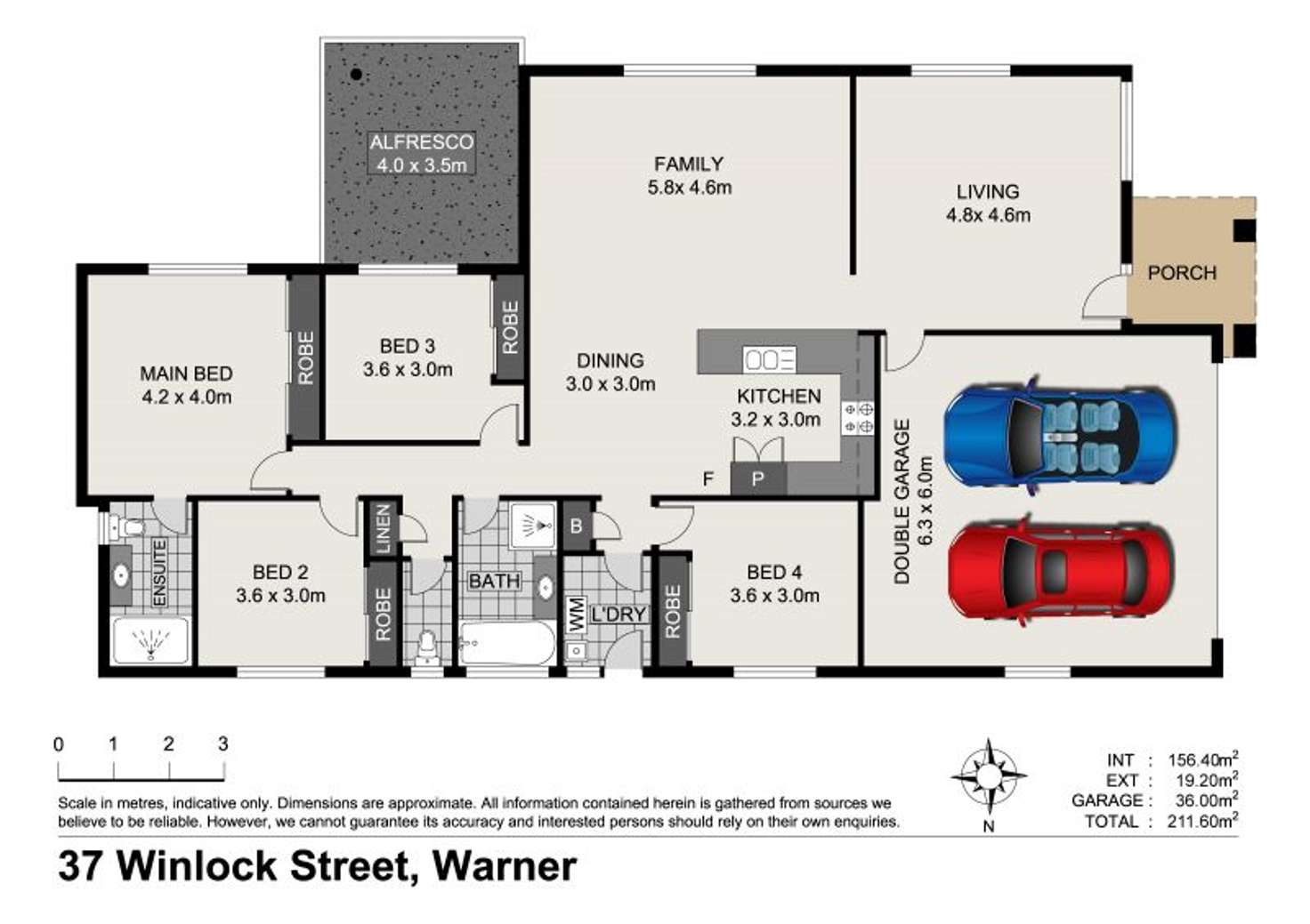 Floorplan of Homely house listing, 37 Winlock Circuit, Warner QLD 4500