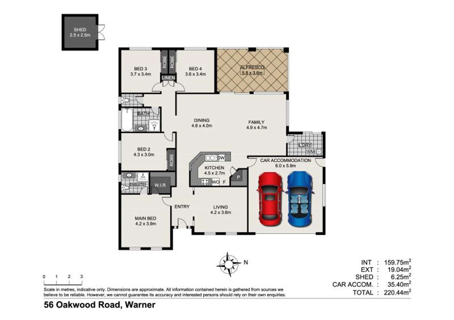 Floorplan of Homely house listing, 56 Oakwood Road, Warner QLD 4500