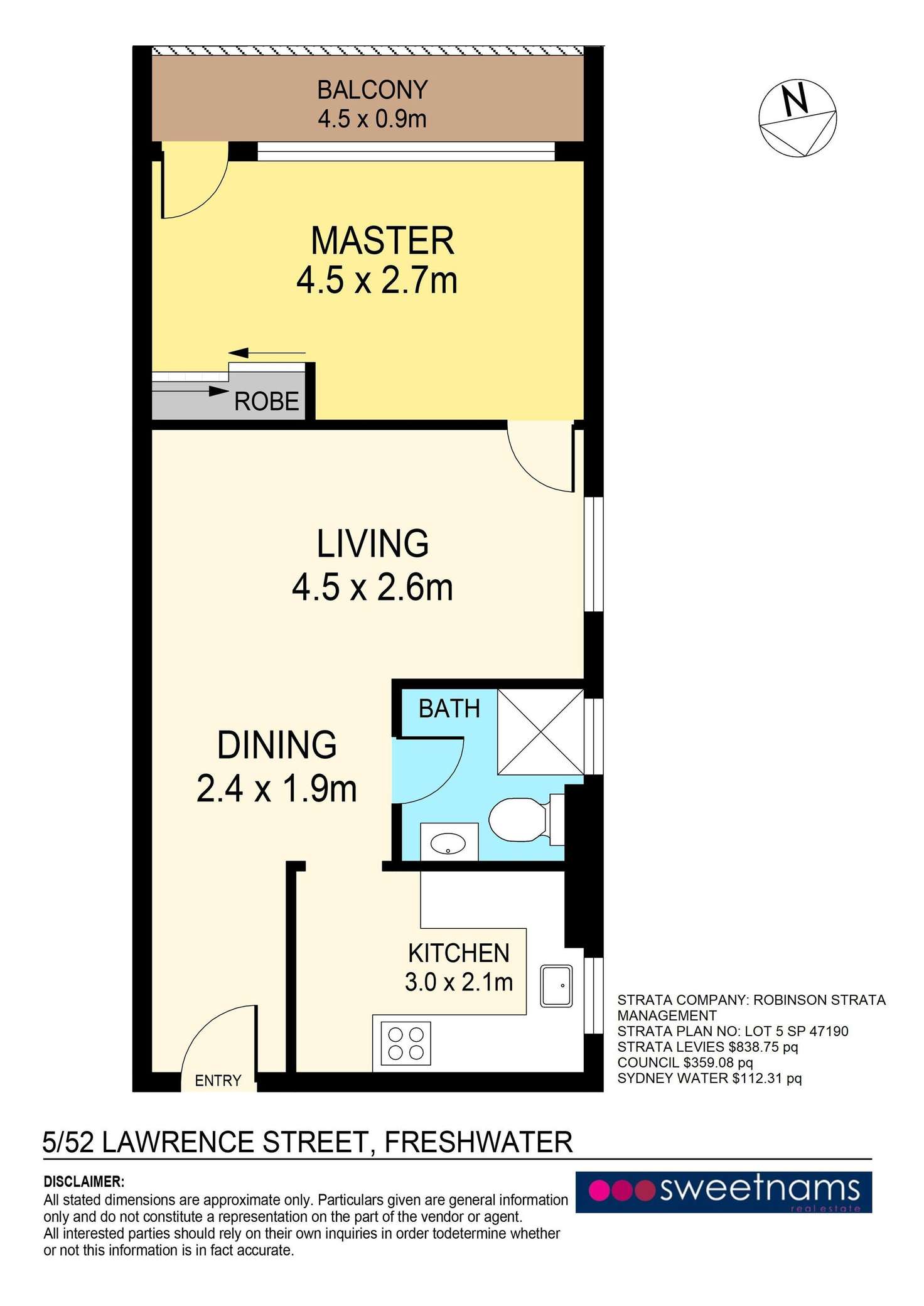 Floorplan of Homely unit listing, 5/52 Lawrence Street, Freshwater NSW 2096