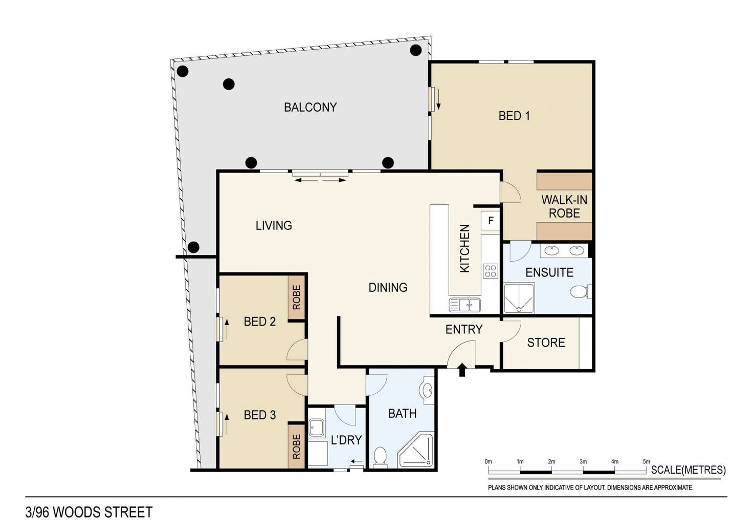 Floorplan of Homely apartment listing, 3/96 Woods Street, Darwin NT 800