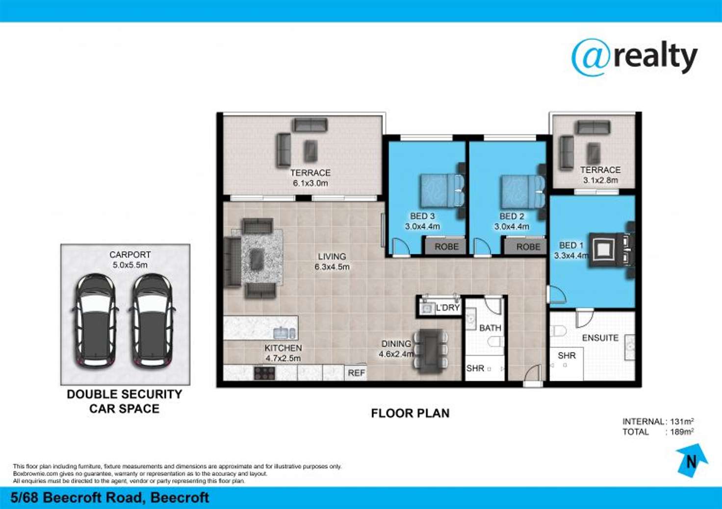 Floorplan of Homely apartment listing, 5/68 Beecroft Road, Beecroft NSW 2119