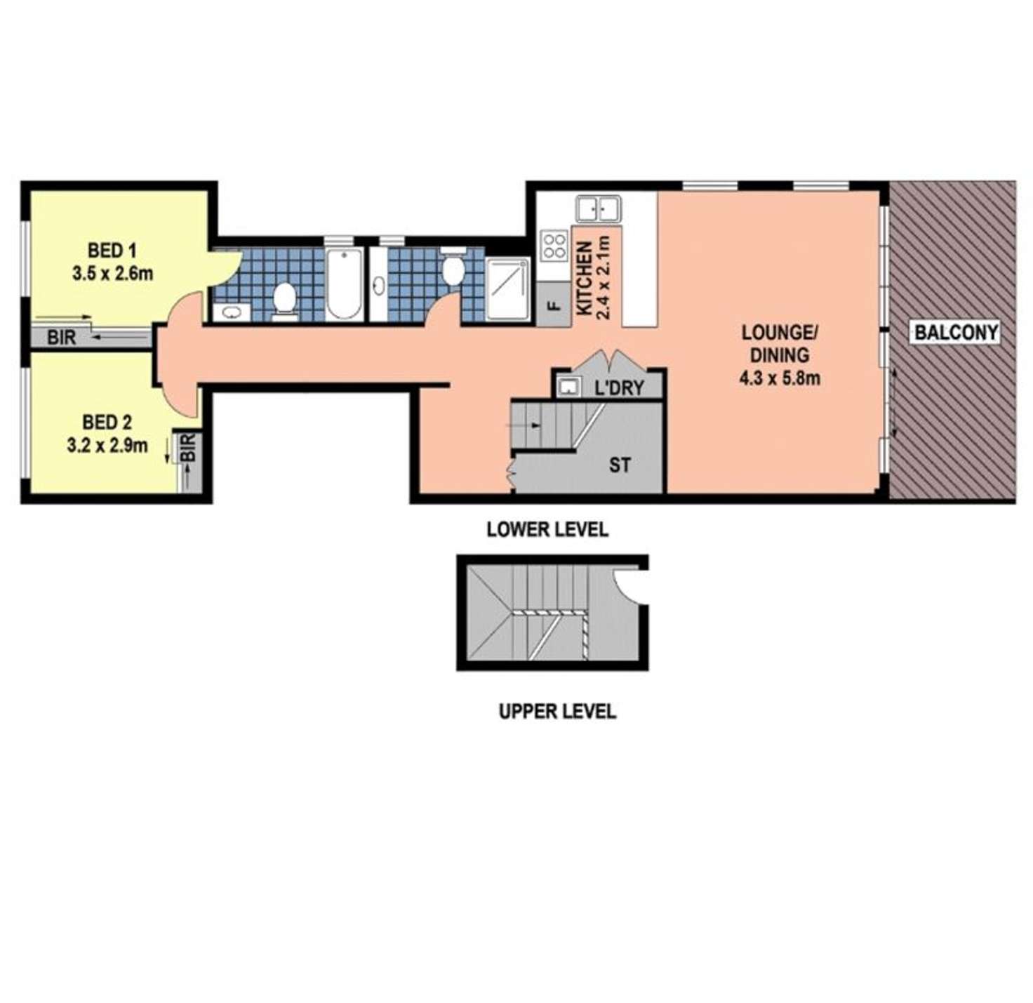Floorplan of Homely apartment listing, 88/37 Morley Ave, Rosebery NSW 2018