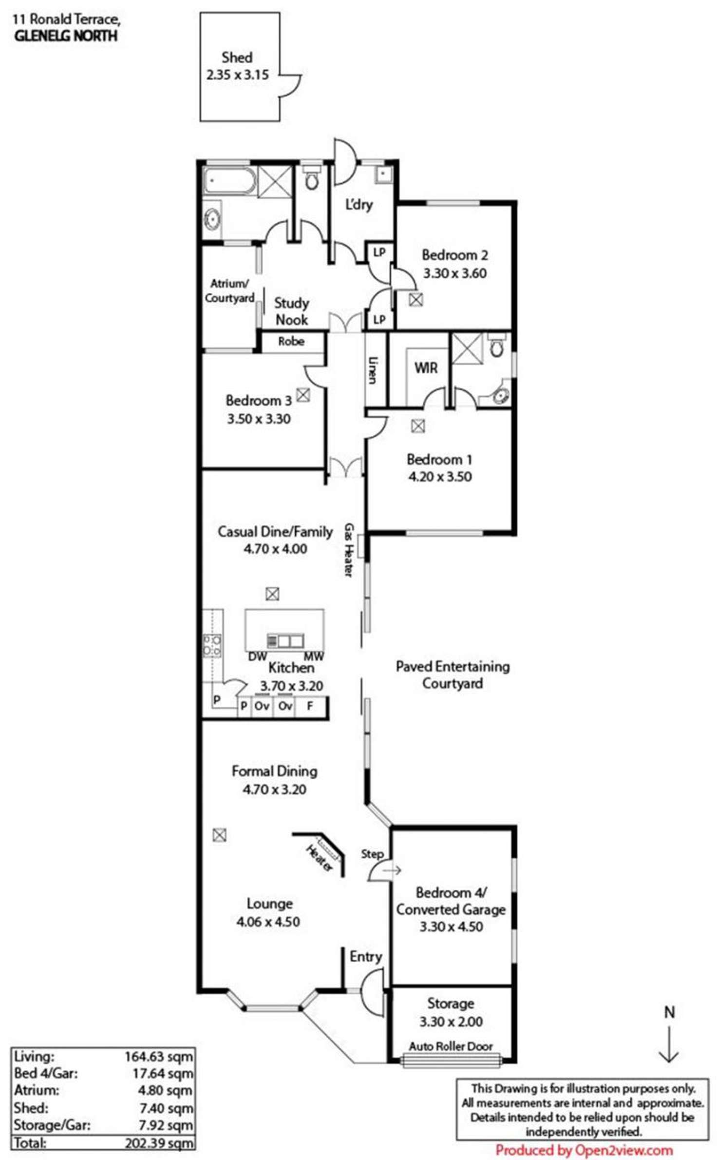 Floorplan of Homely house listing, 11 Ronald Terrace, Glenelg North SA 5045