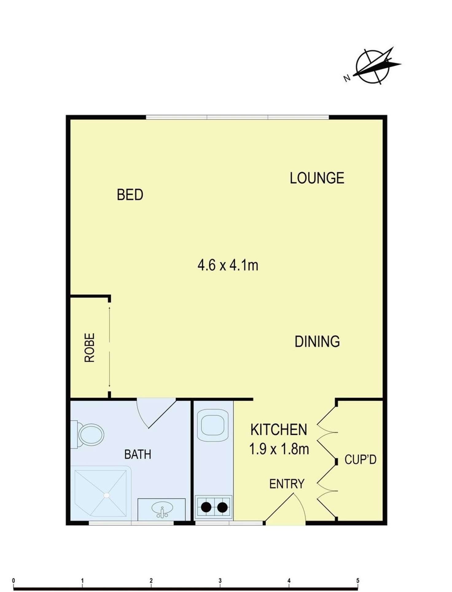 Floorplan of Homely apartment listing, 51/1 McDonald Street, Potts Point NSW 2011