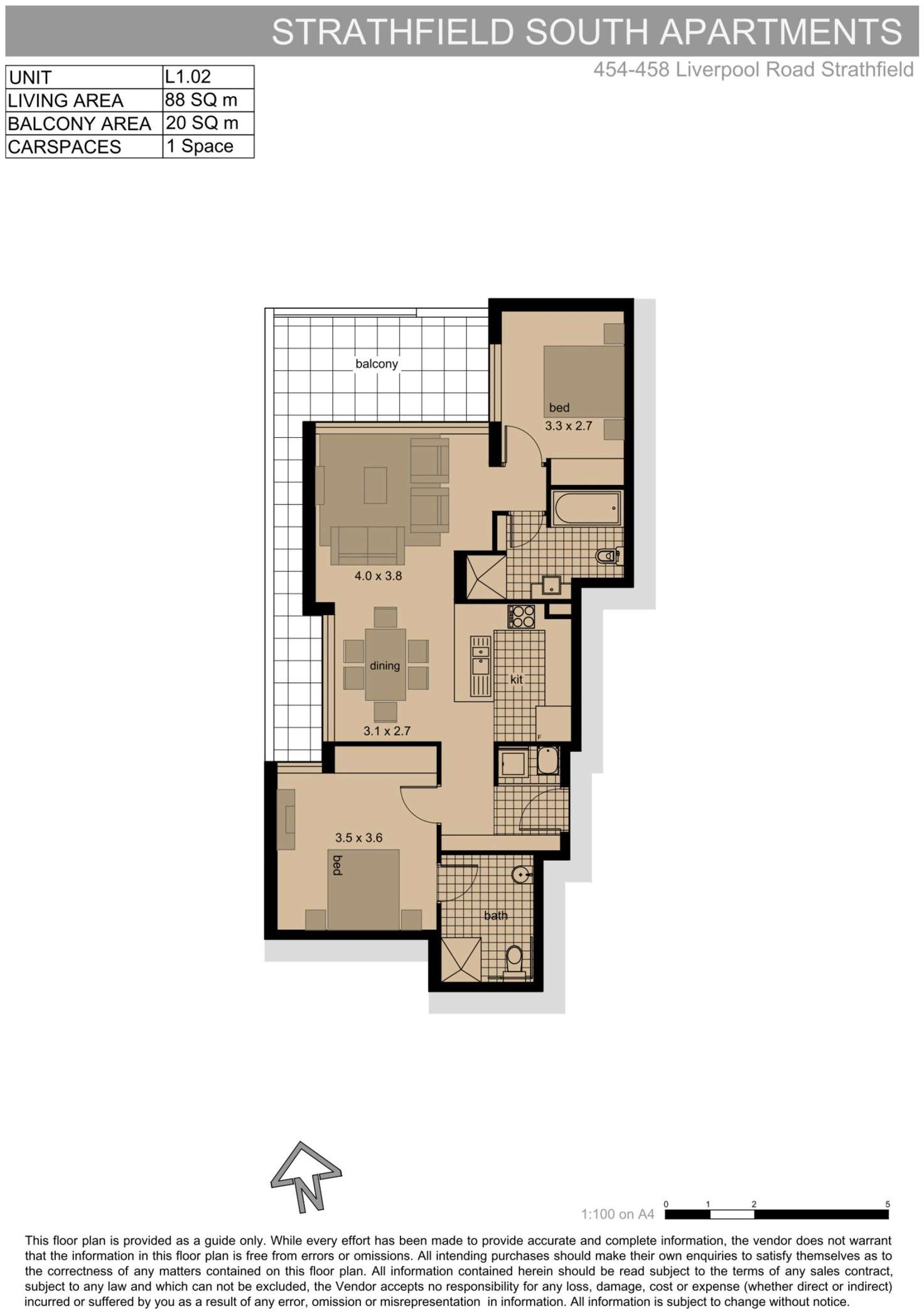 Floorplan of Homely apartment listing, 4/454-458 Liverpool Road, Strathfield South NSW 2136