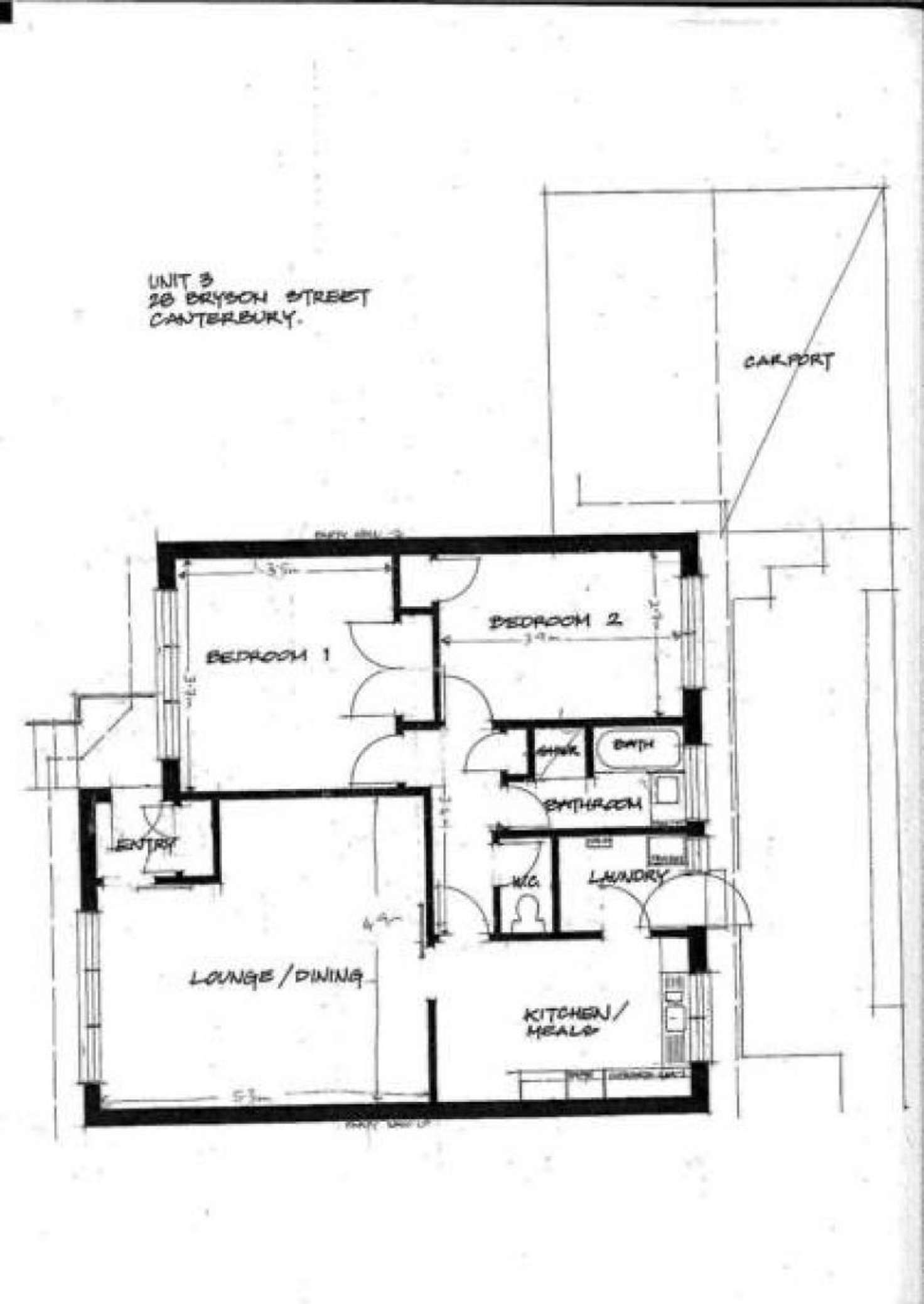 Floorplan of Homely unit listing, 3/28 Bryson St, Canterbury VIC 3126