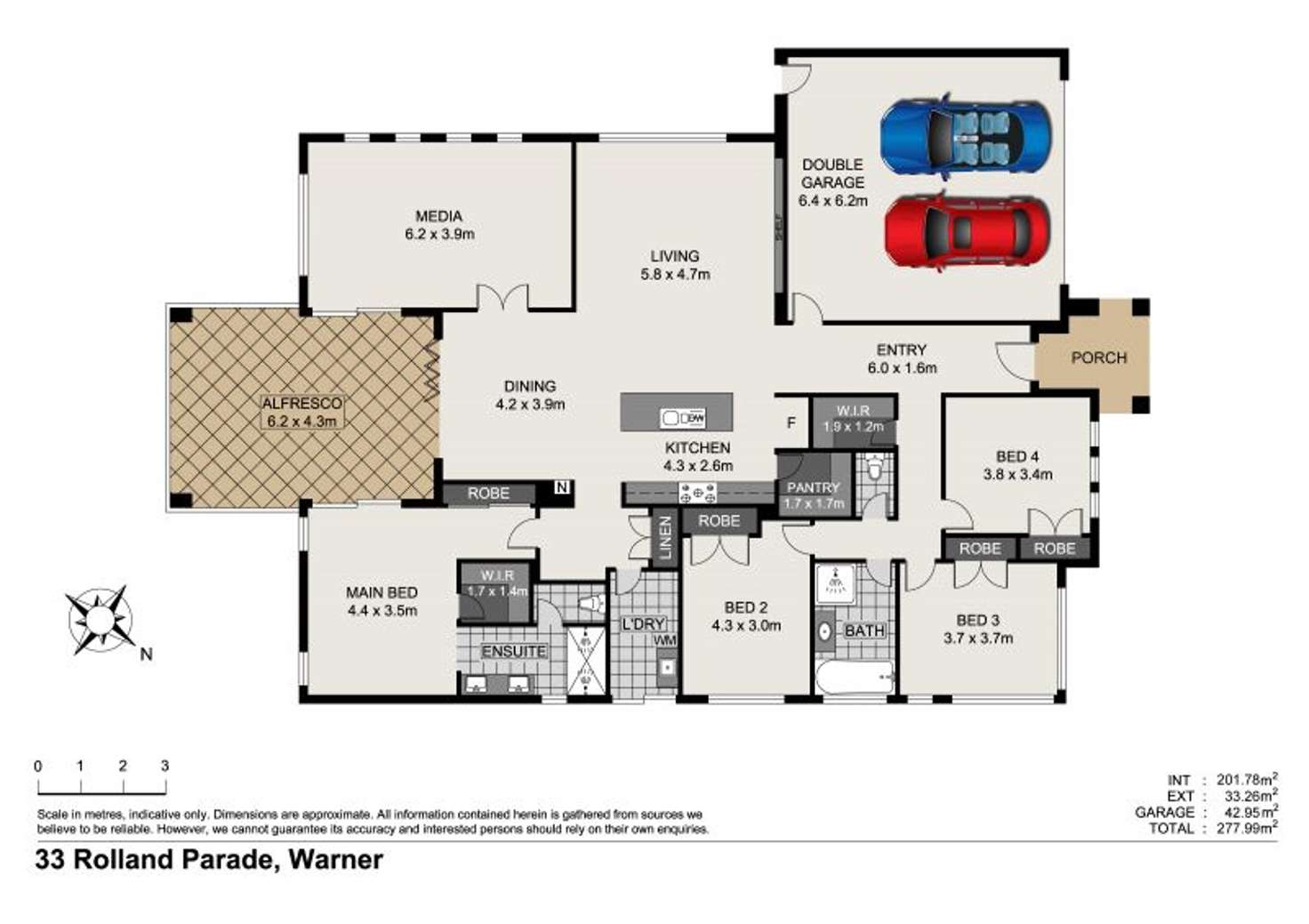 Floorplan of Homely house listing, 33 Rolland Parade, Warner QLD 4500