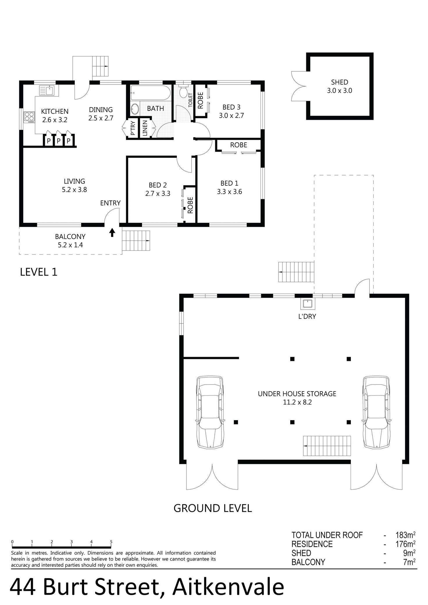 Floorplan of Homely house listing, 44 Burt Street, Aitkenvale QLD 4814