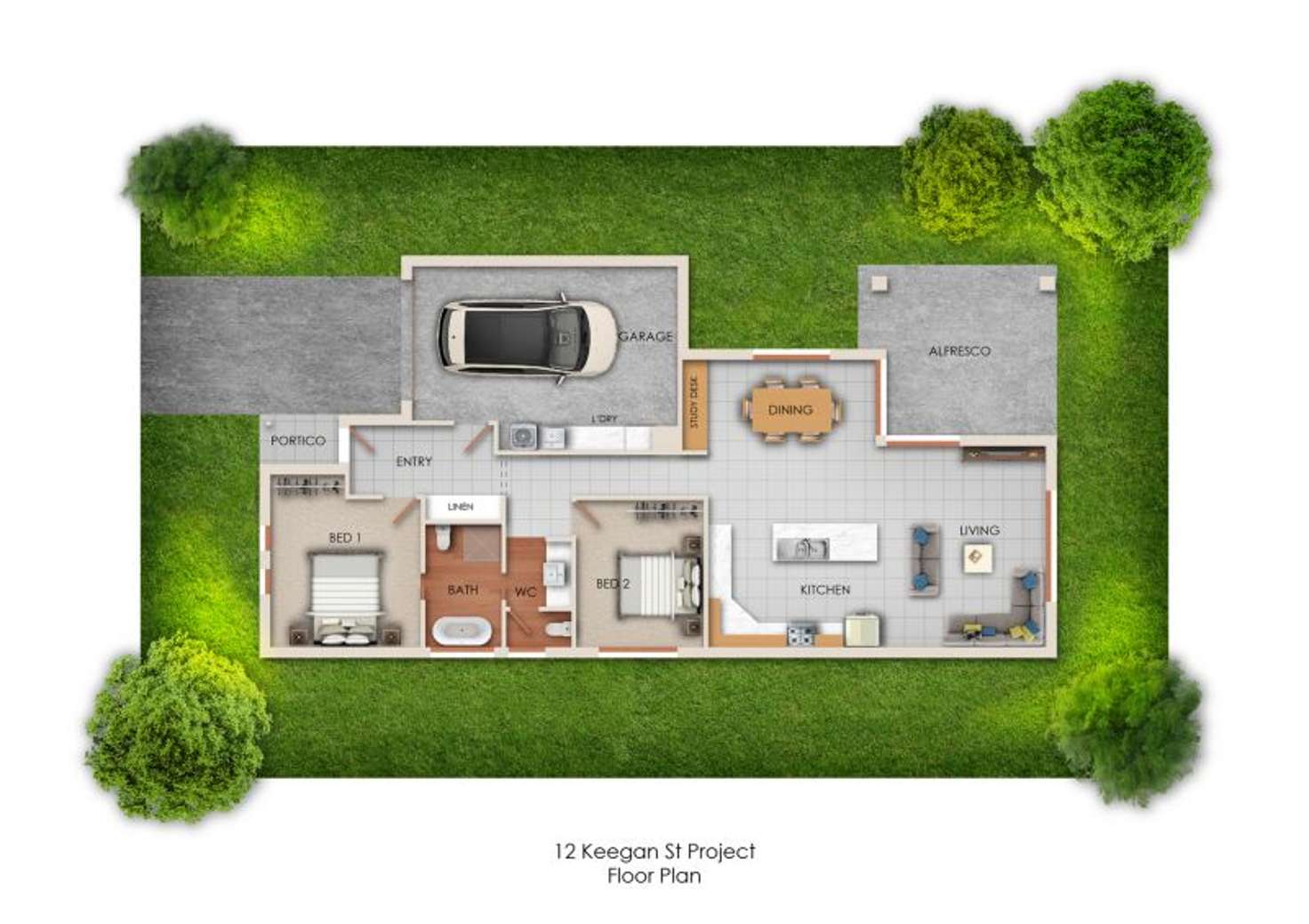 Floorplan of Homely house listing, 2/10 Keegan Street, Mount Gambier SA 5290