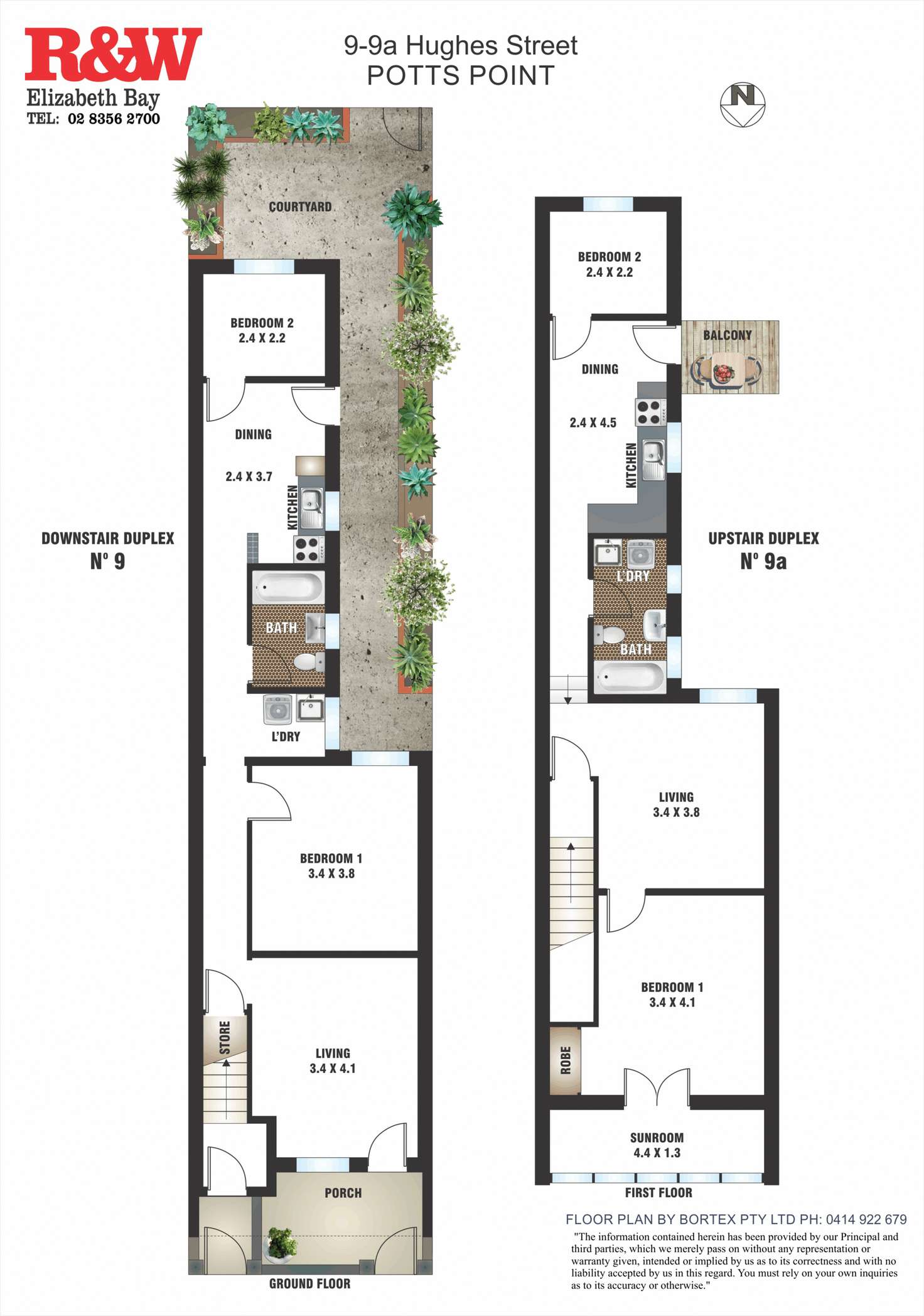 Floorplan of Homely house listing, 9-9A Hughes Street, Potts Point NSW 2011