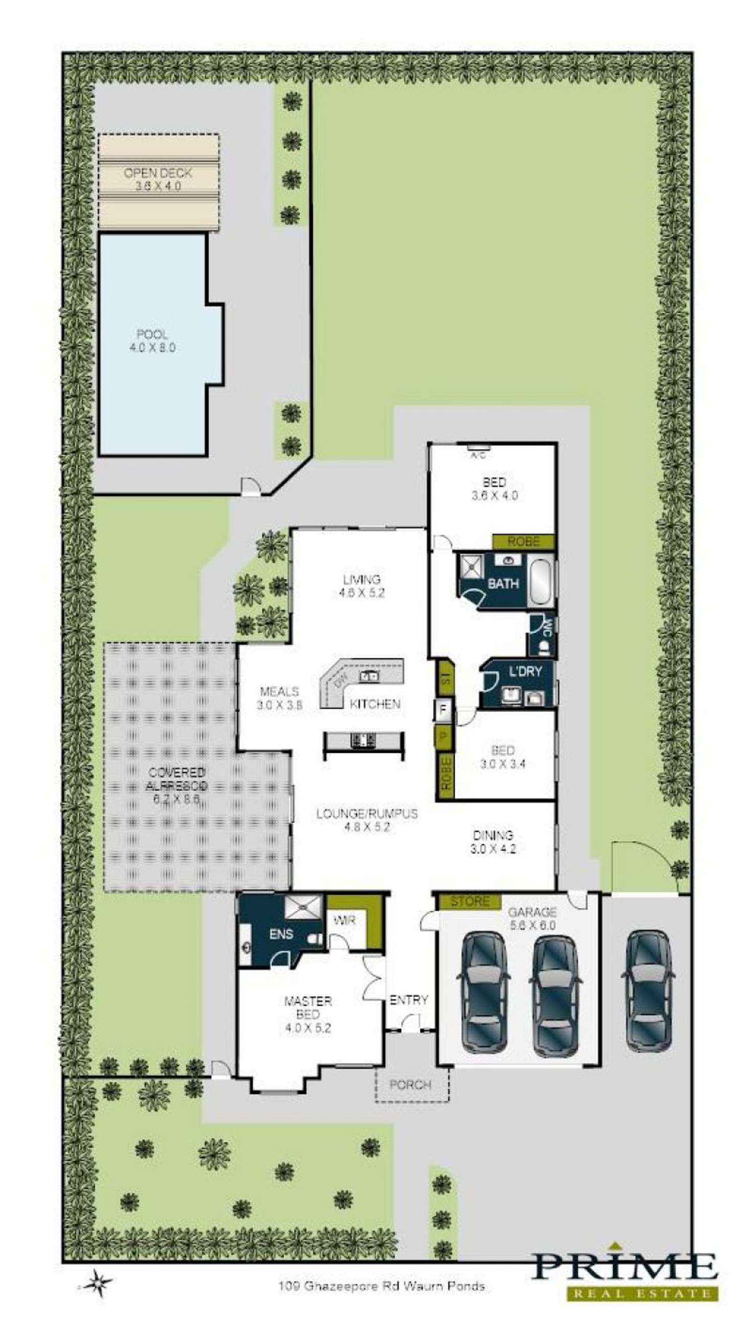 Floorplan of Homely house listing, 109 Ghazeepore Road, Waurn Ponds VIC 3216