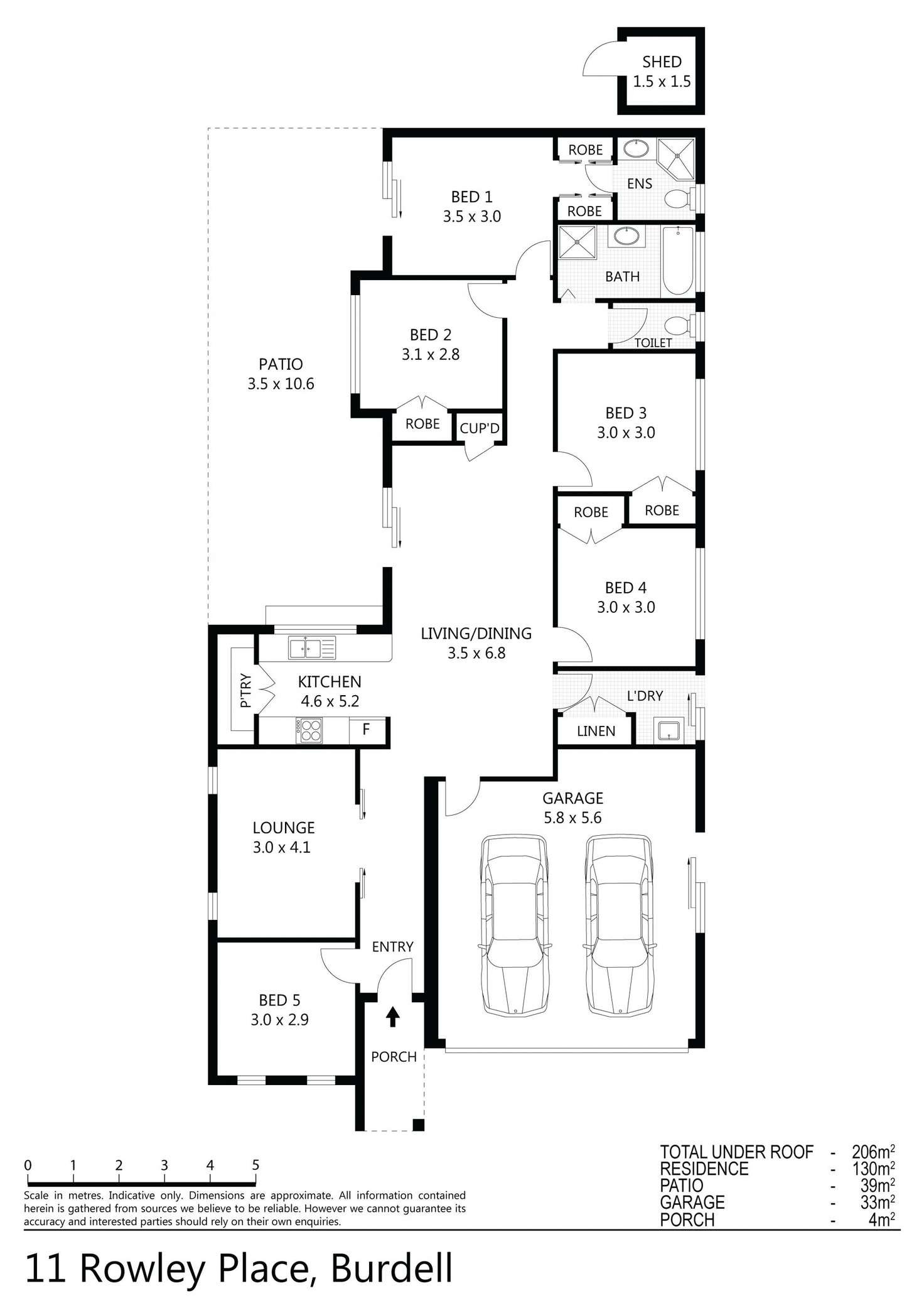 Floorplan of Homely house listing, 11 Rowley Place, Burdell QLD 4818