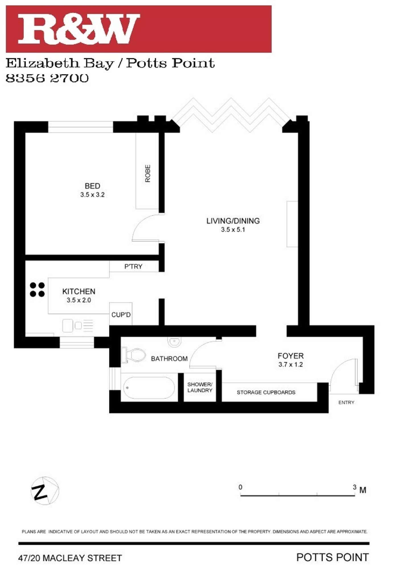 Floorplan of Homely apartment listing, 47/20 Macleay Street, Potts Point NSW 2011