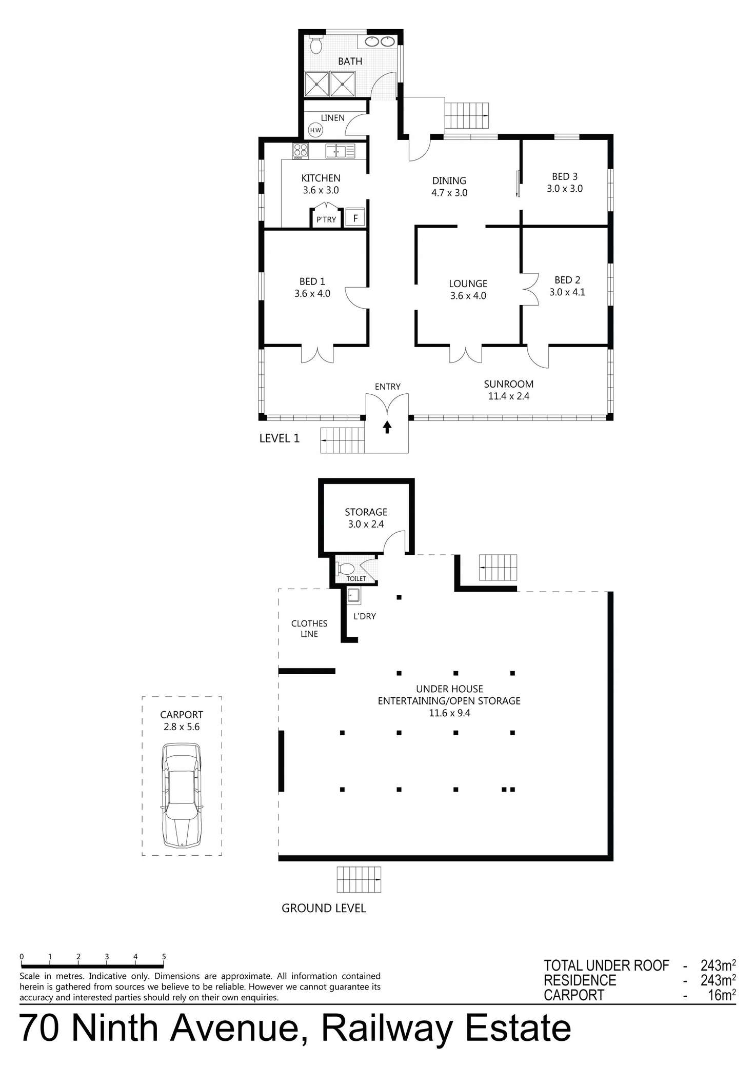 Floorplan of Homely house listing, 70 Ninth Avenue, Railway Estate QLD 4810