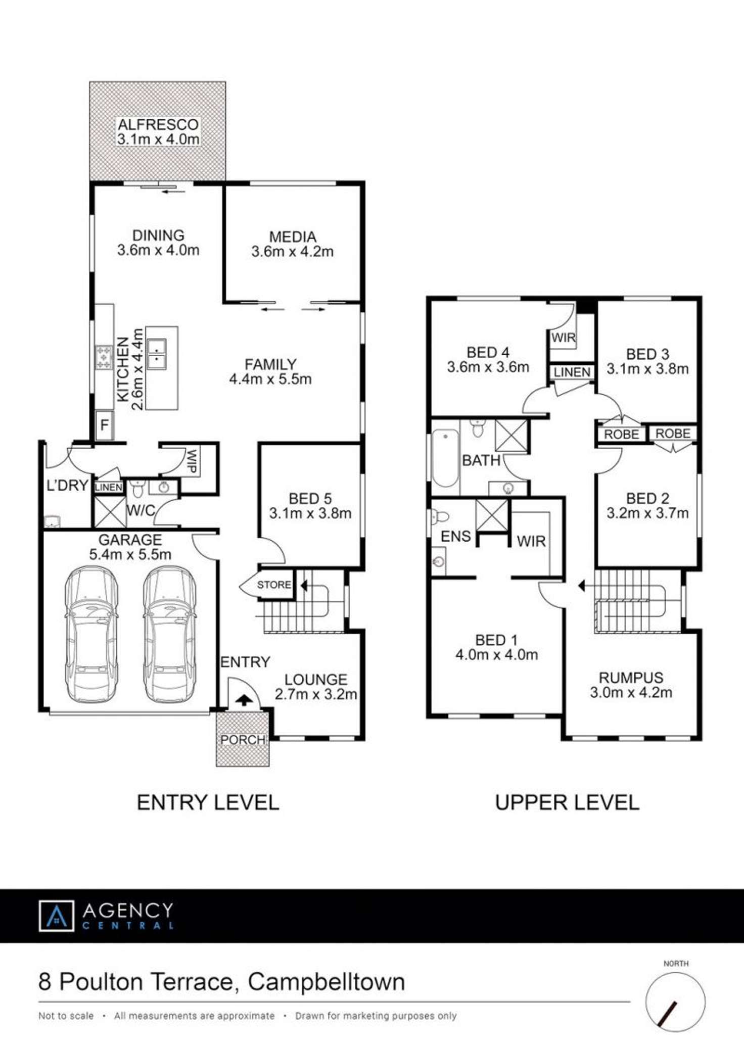 Floorplan of Homely house listing, 8 Poulton Terrace, Campbelltown NSW 2560