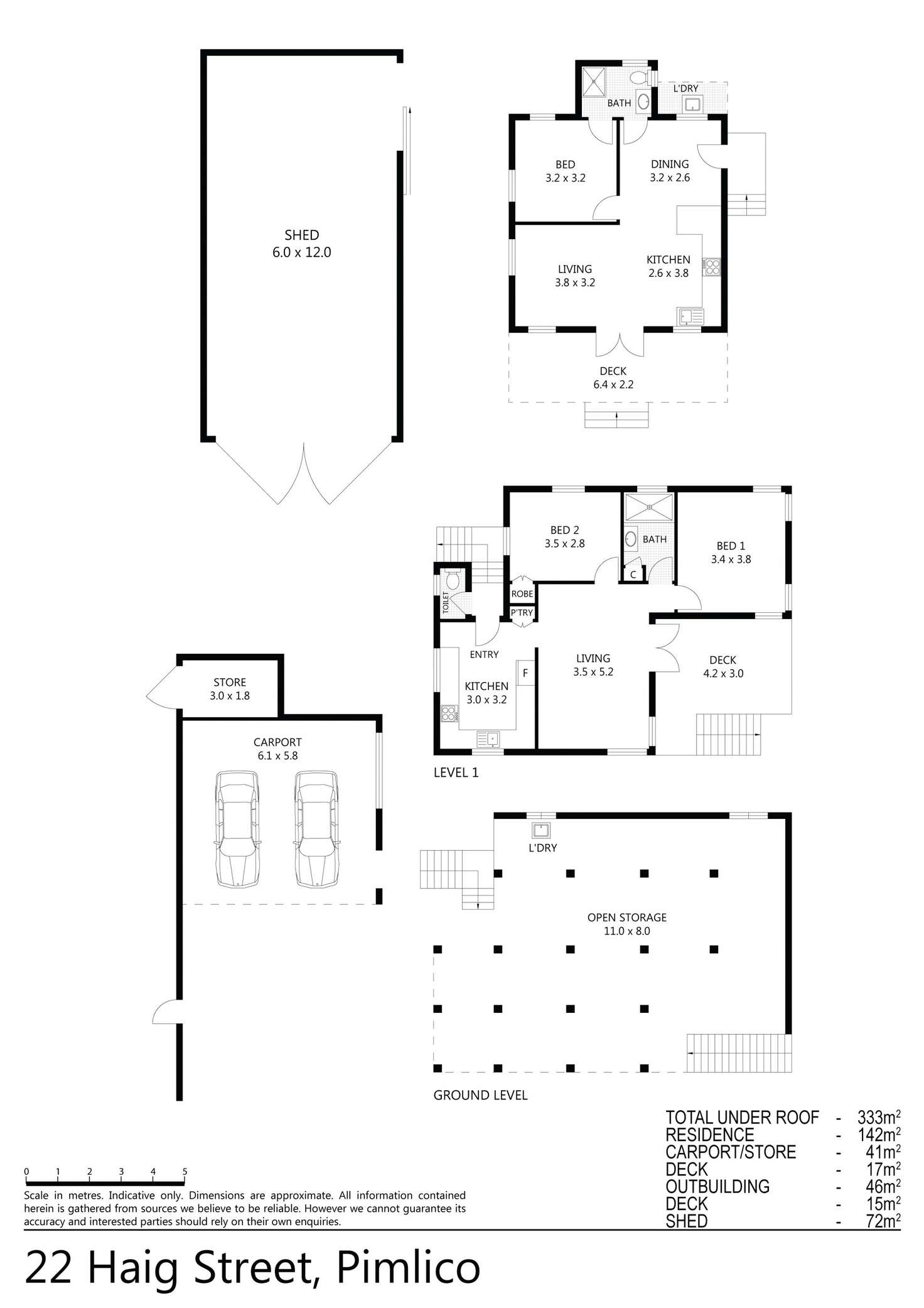 Floorplan of Homely house listing, 22 Haig Street, Pimlico QLD 4812