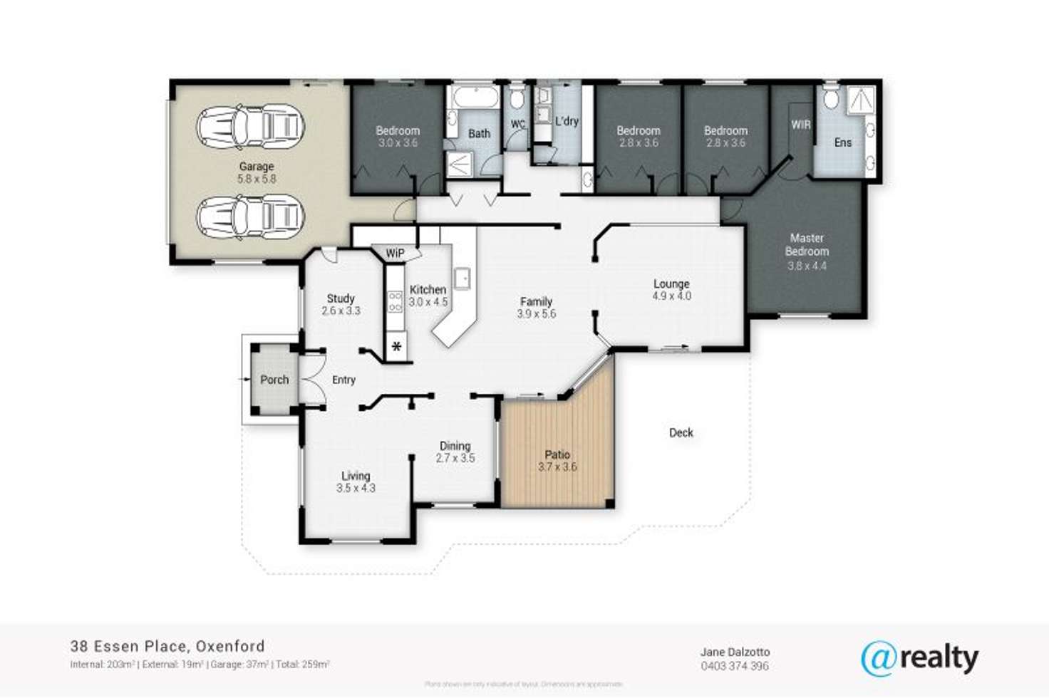 Floorplan of Homely house listing, 38 Essen Place, Oxenford QLD 4210