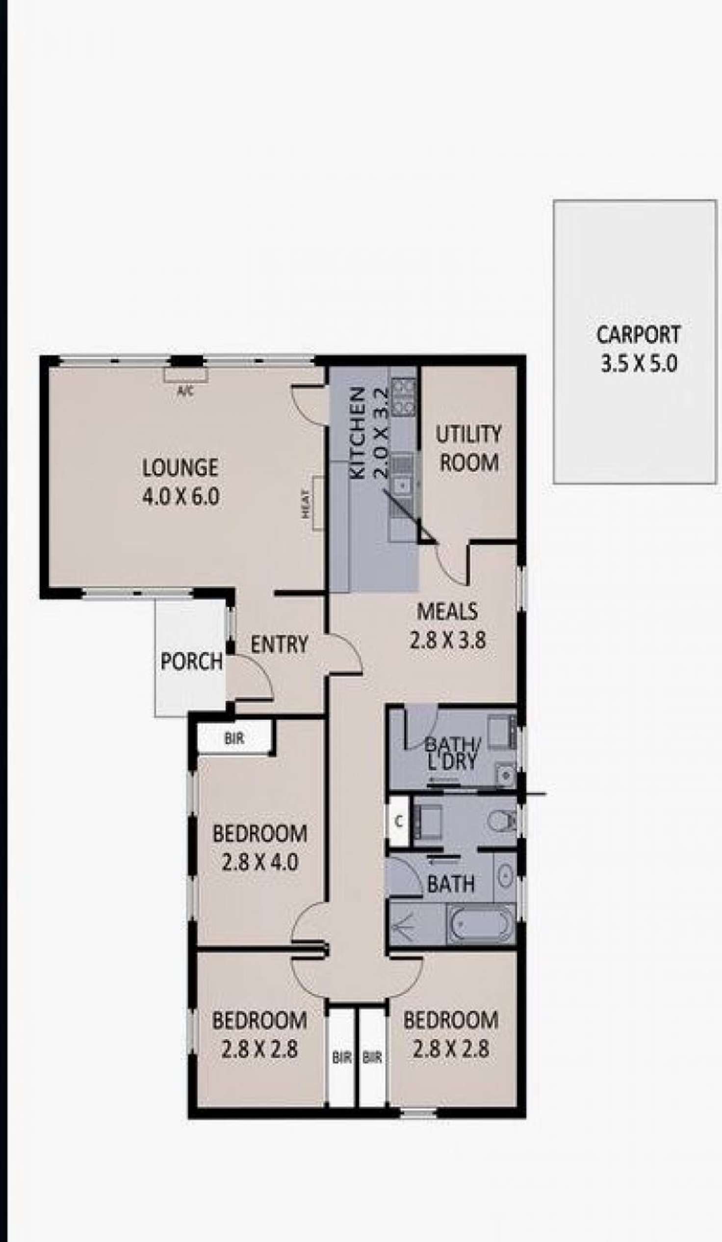 Floorplan of Homely house listing, 22 Bennett St, Sunshine West VIC 3020