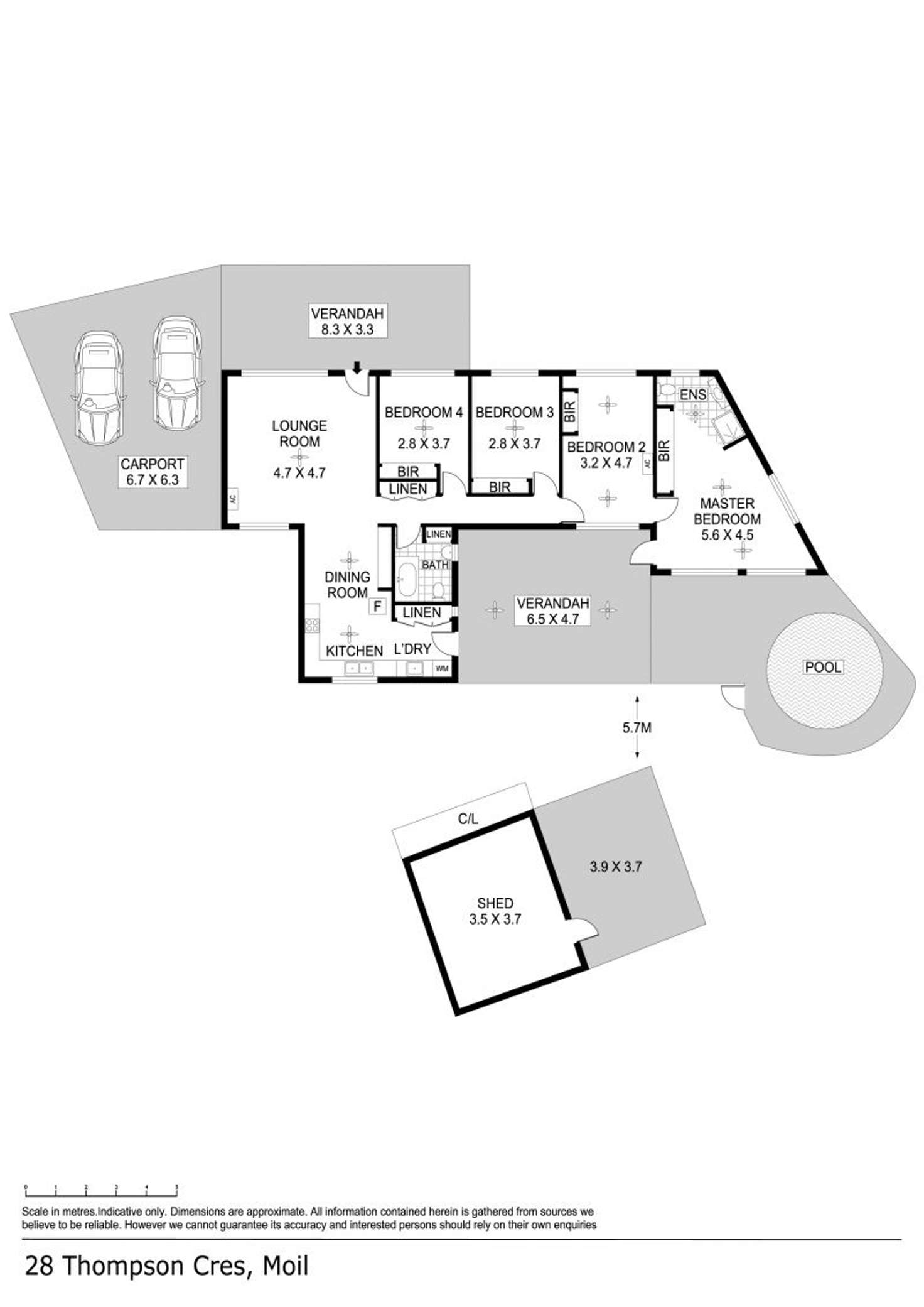 Floorplan of Homely house listing, 28 Thompson Crescent, Moil NT 810