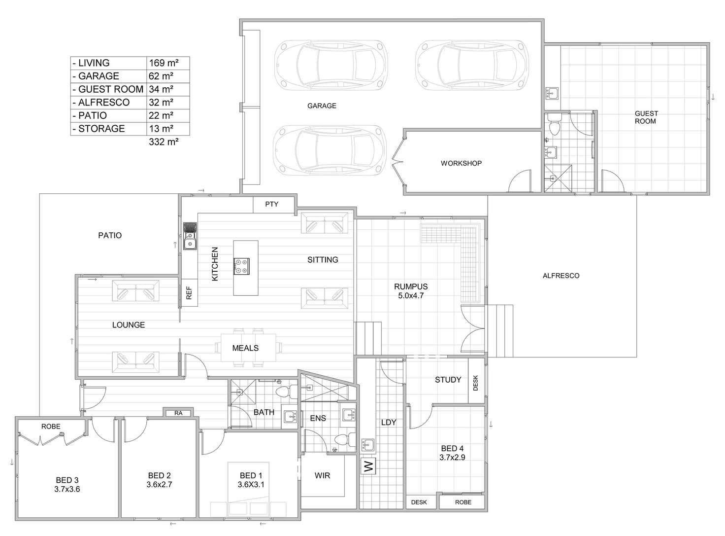 Floorplan of Homely house listing, 301 Lake Albert Road, Kooringal NSW 2650