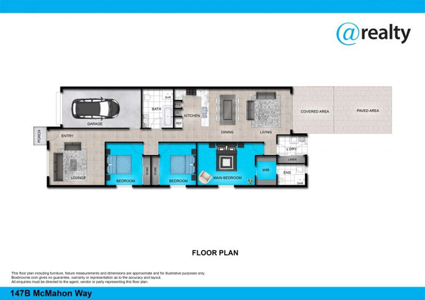Floorplan of Homely house listing, 147B McMahon Way, Singleton NSW 2330