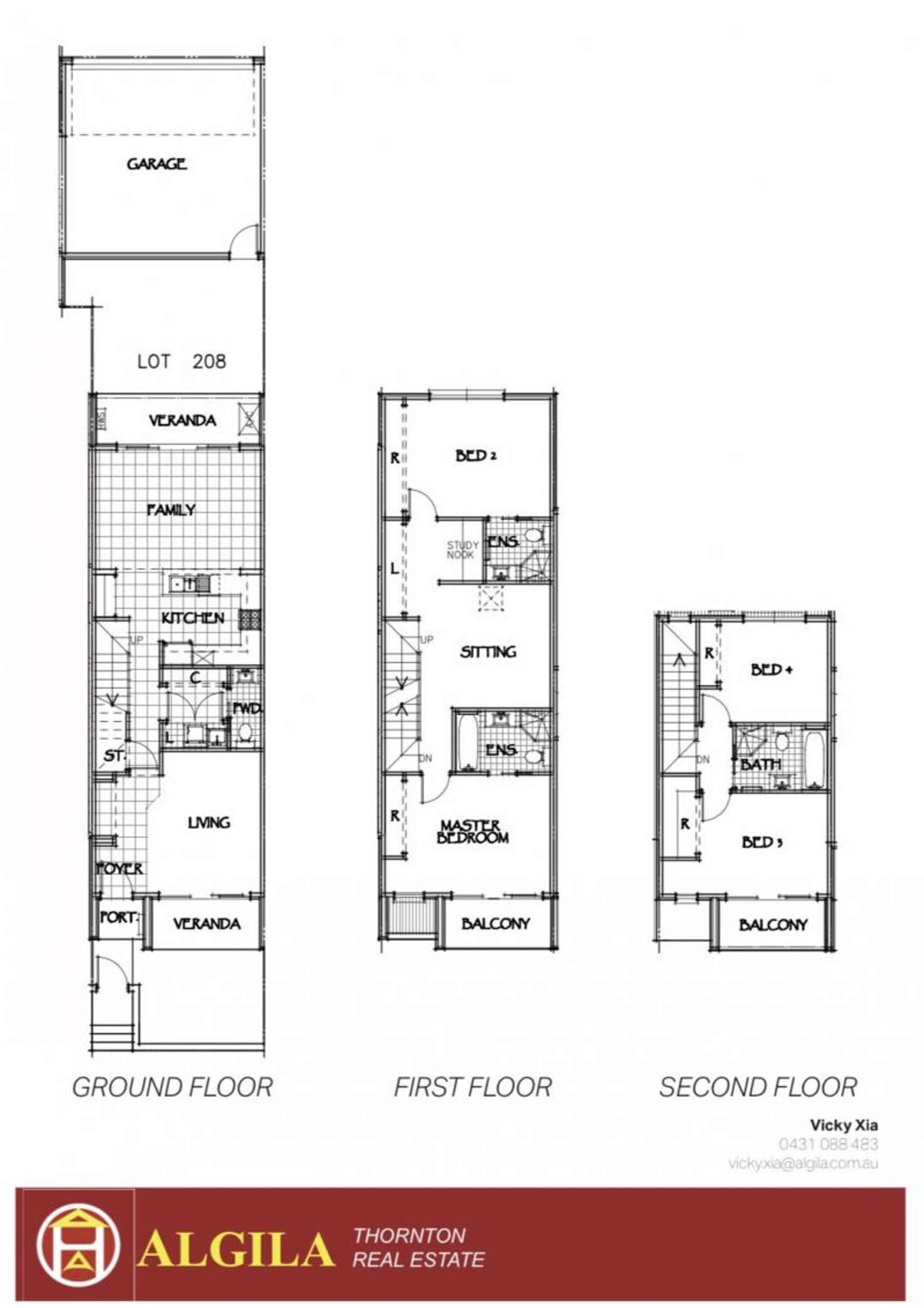 Floorplan of Homely terrace listing, 61 Fernandez Lane, Penrith NSW 2750