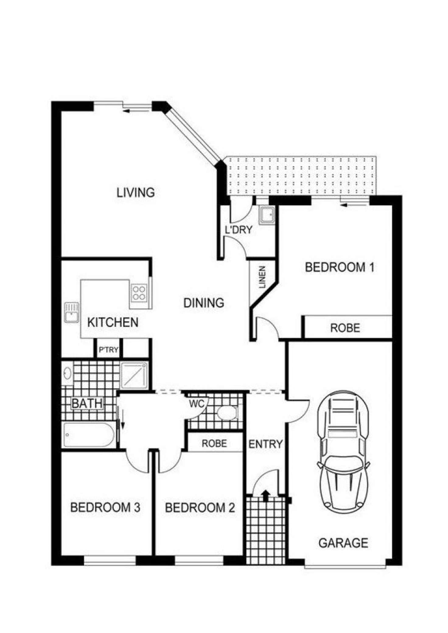Floorplan of Homely townhouse listing, 5/7 Sommers Street, Conder ACT 2906