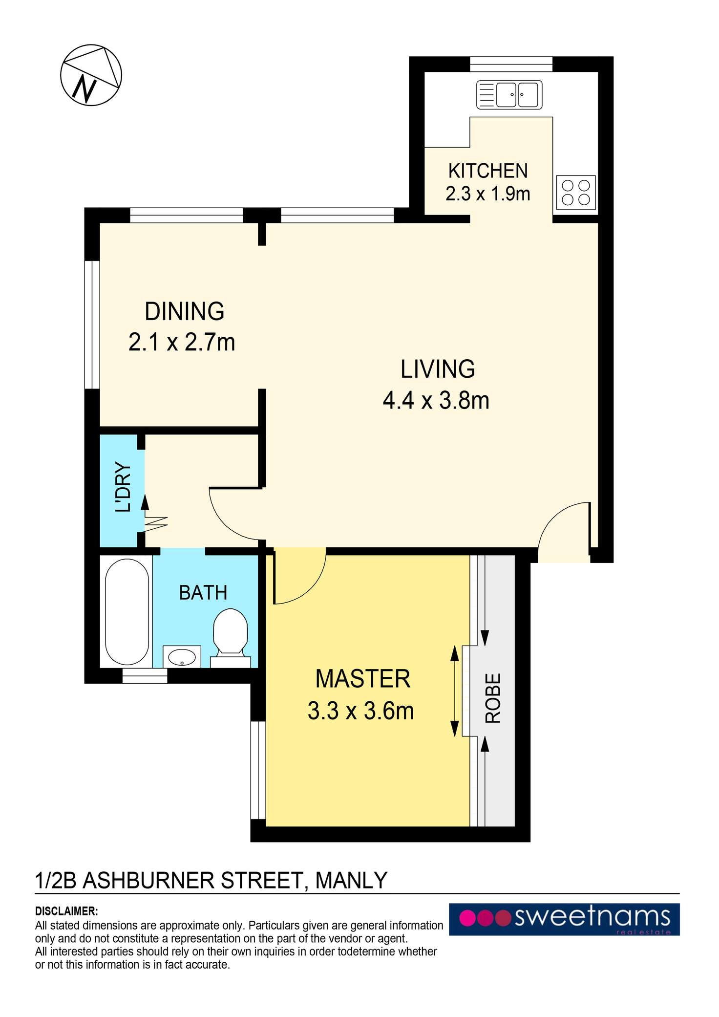 Floorplan of Homely apartment listing, 1/2B Ashburner Street, Manly NSW 2095
