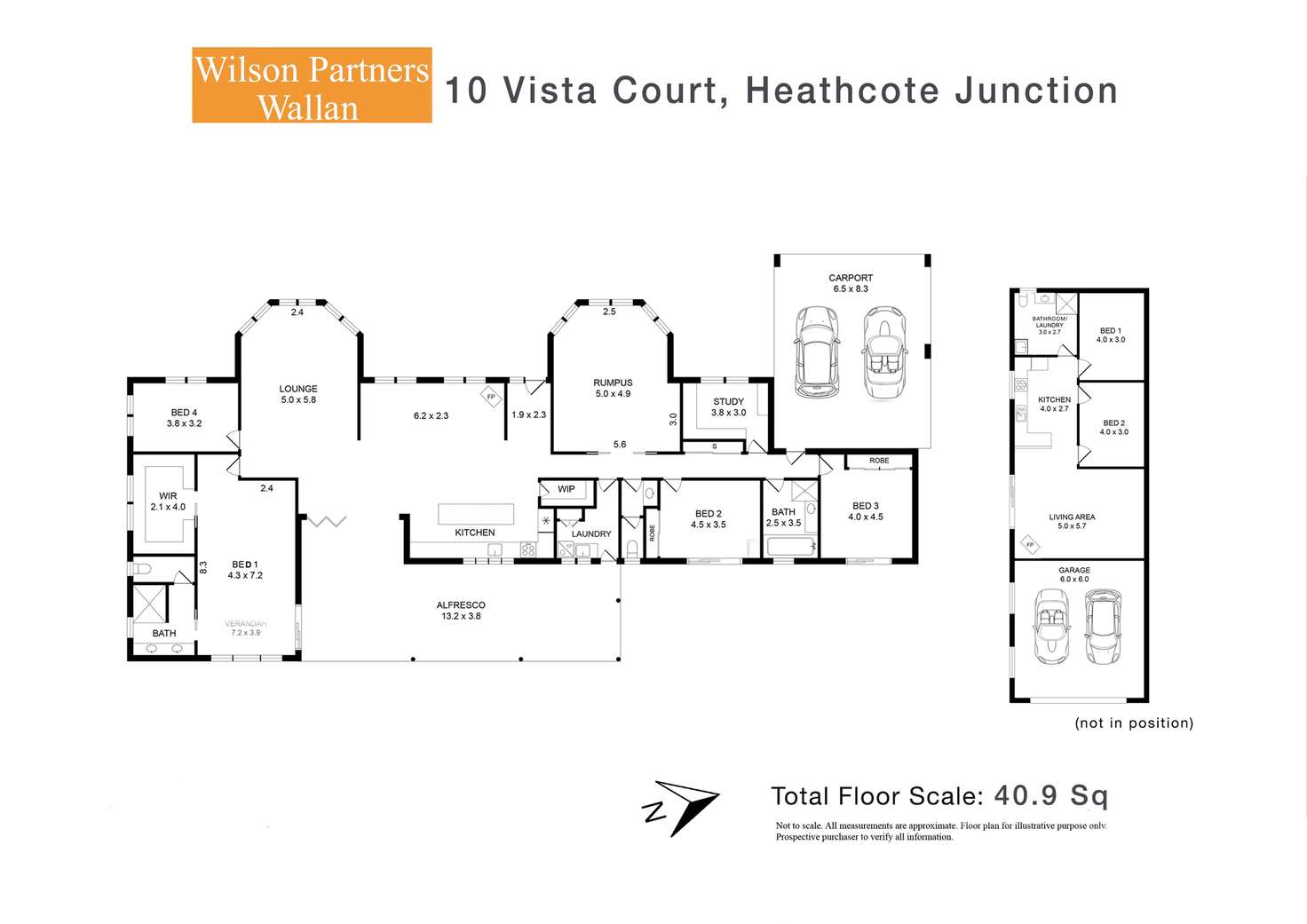 Floorplan of Homely house listing, 10 Vista Court, Wandong VIC 3758