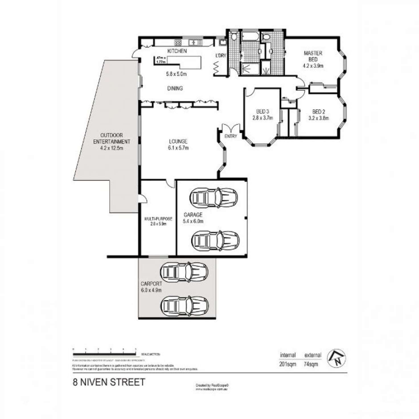 Floorplan of Homely house listing, 8 Niven Street, Stafford Heights QLD 4053