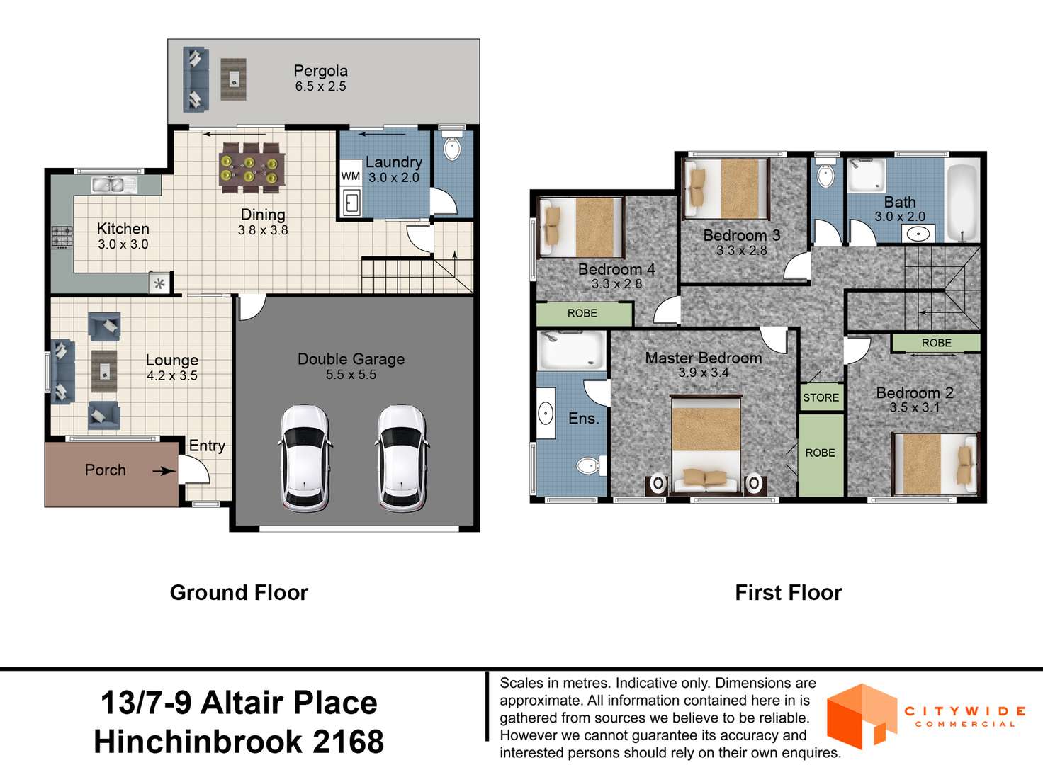 Floorplan of Homely townhouse listing, 13 -7 Altair Place, Hinchinbrook NSW 2168