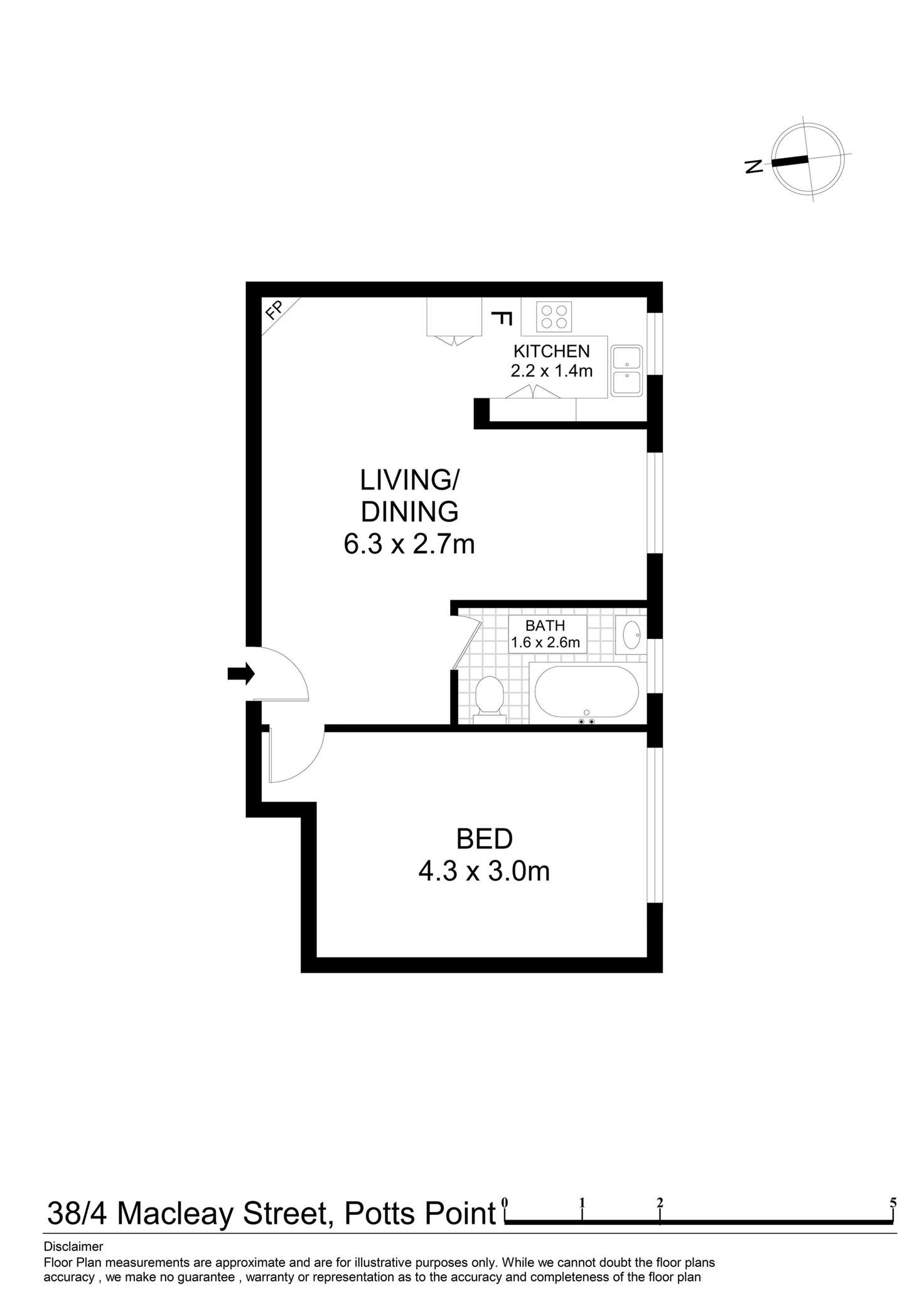 Floorplan of Homely apartment listing, 38/4 Macleay Street, Potts Point NSW 2011