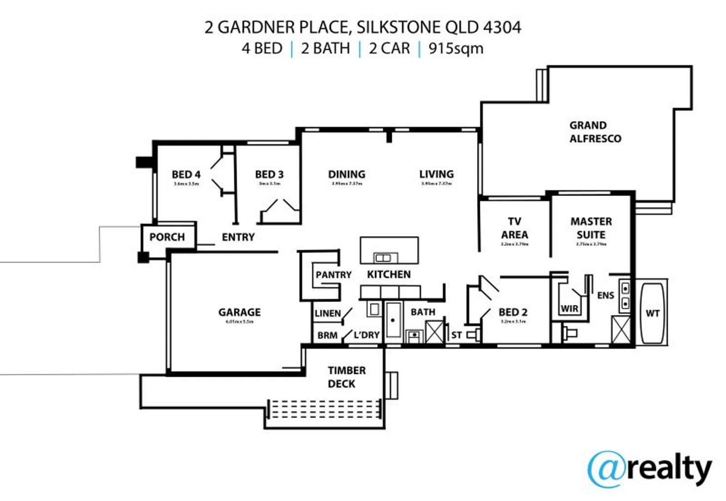 Floorplan of Homely house listing, 2 Gardner Place, Silkstone QLD 4304