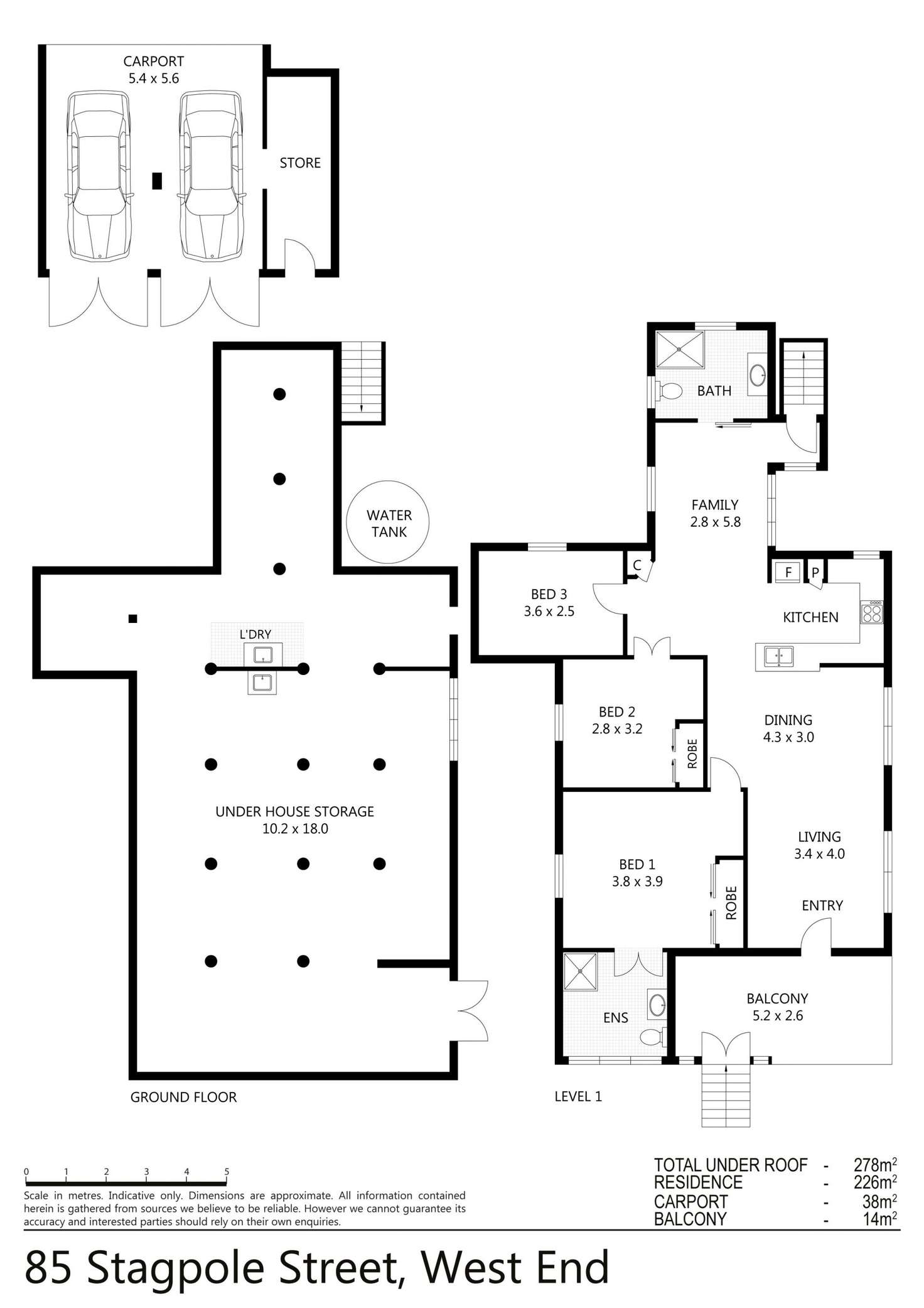 Floorplan of Homely house listing, 85 Stagpole Street, West End QLD 4810