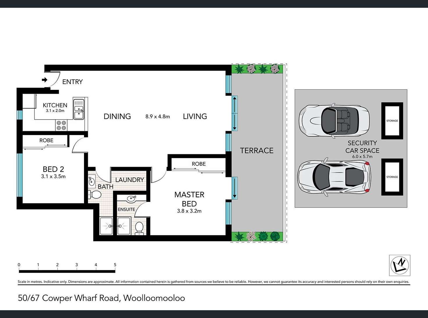 Floorplan of Homely apartment listing, 50/67 Cowper Wharf Road, Woolloomooloo NSW 2011
