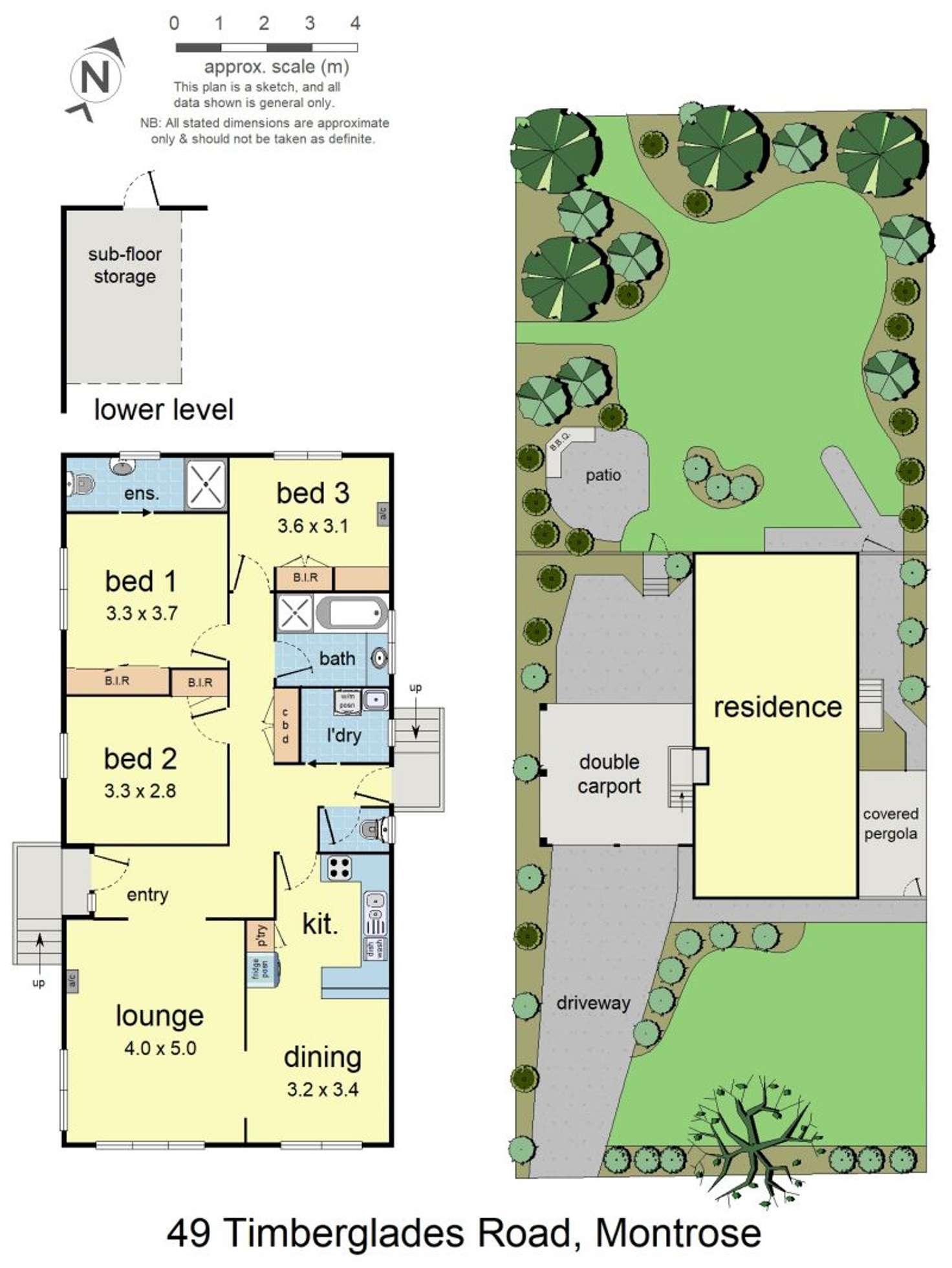 Floorplan of Homely house listing, 49 Timberglades Road, Montrose VIC 3765
