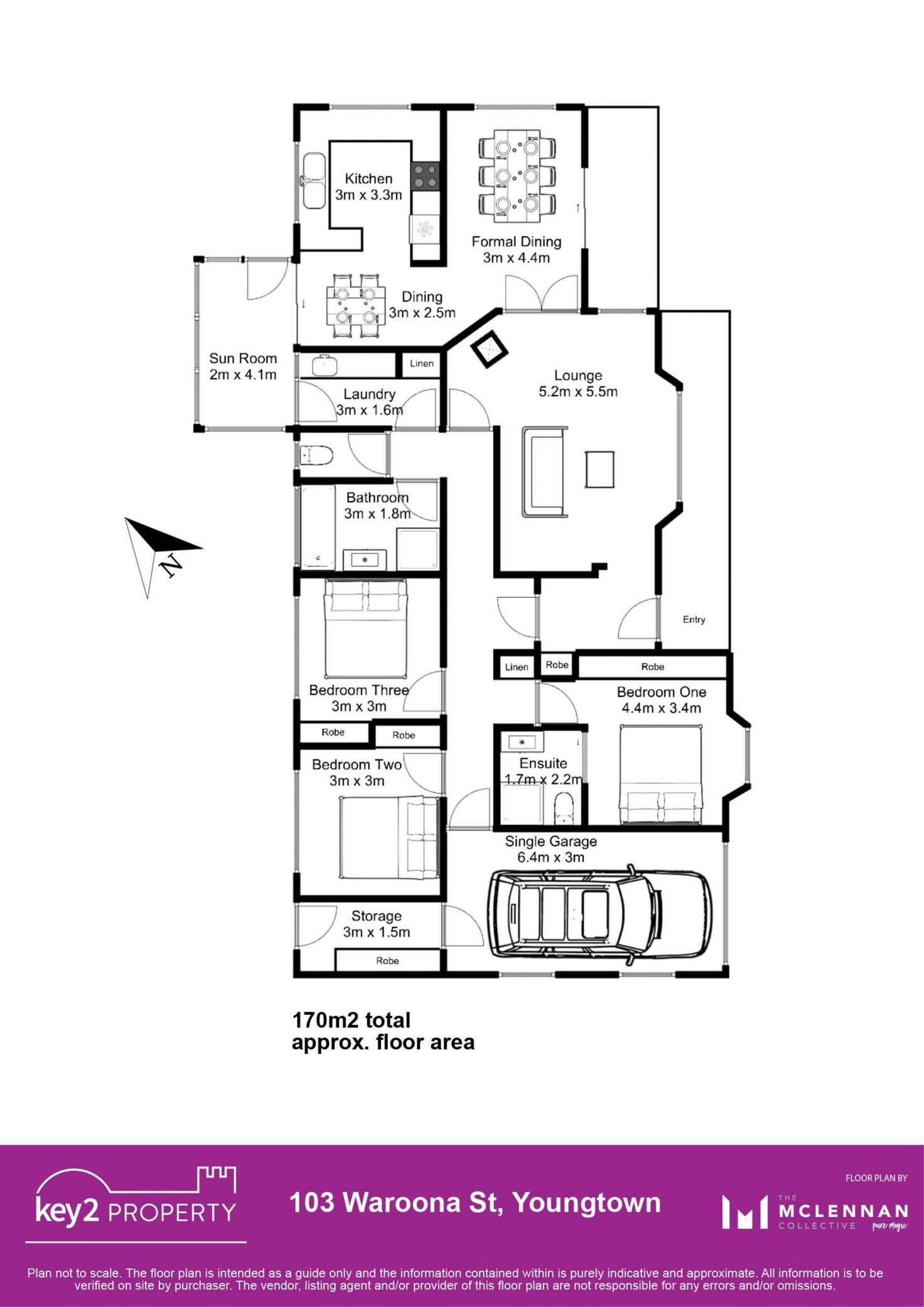 Floorplan of Homely house listing, 103 Waroona Street, Youngtown TAS 7249