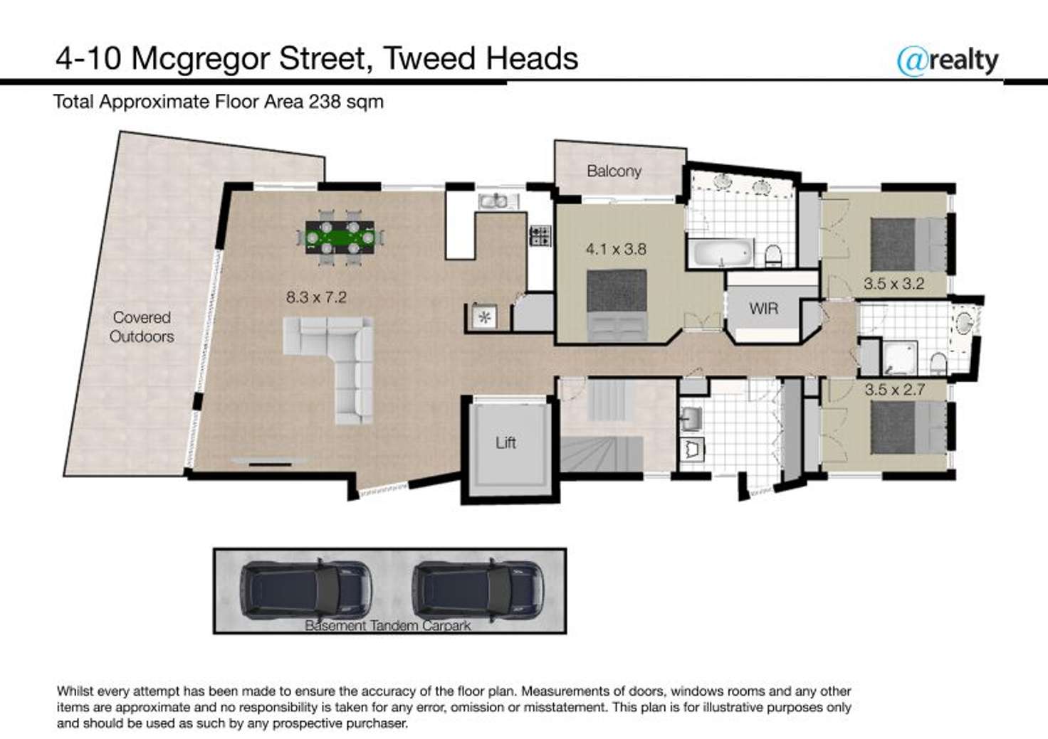 Floorplan of Homely unit listing, 4/10 McGregor Crescent, Tweed Heads NSW 2485