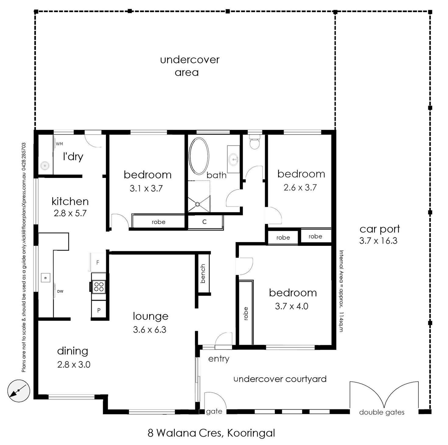 Floorplan of Homely house listing, 8 Walana Crescent, Kooringal NSW 2650