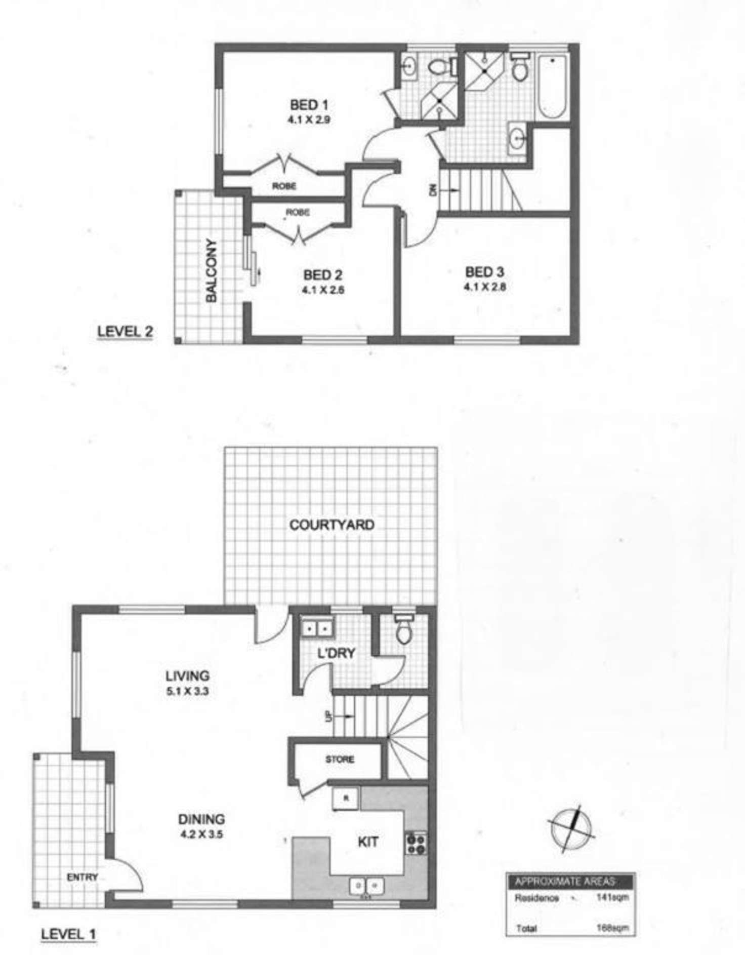 Floorplan of Homely townhouse listing, 1/59 Queen Street, North Strathfield NSW 2137
