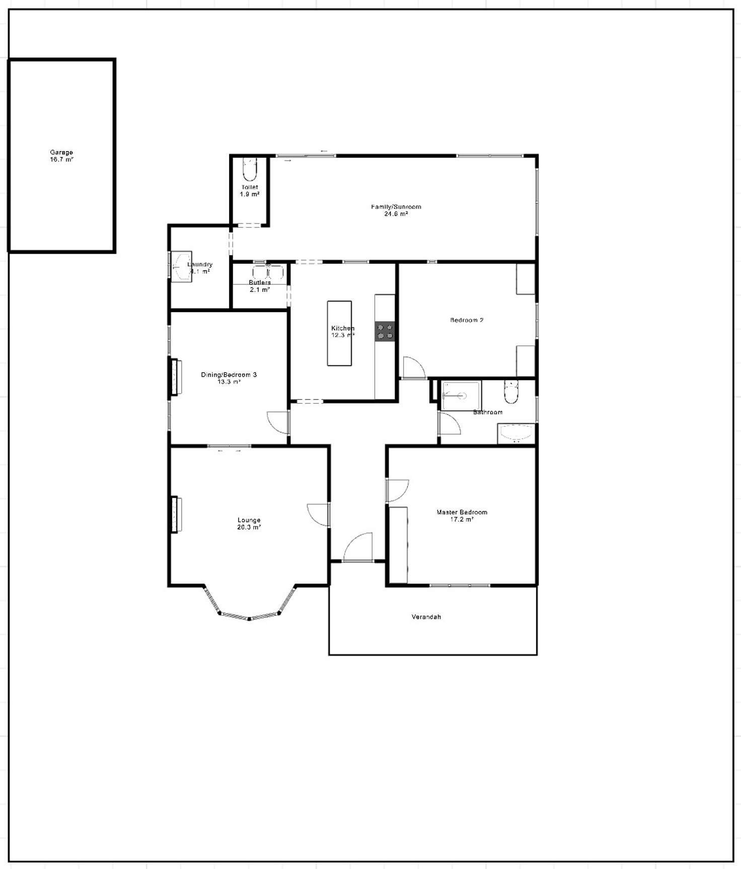 Floorplan of Homely house listing, 65 Barkly Street, Maryborough VIC 3465