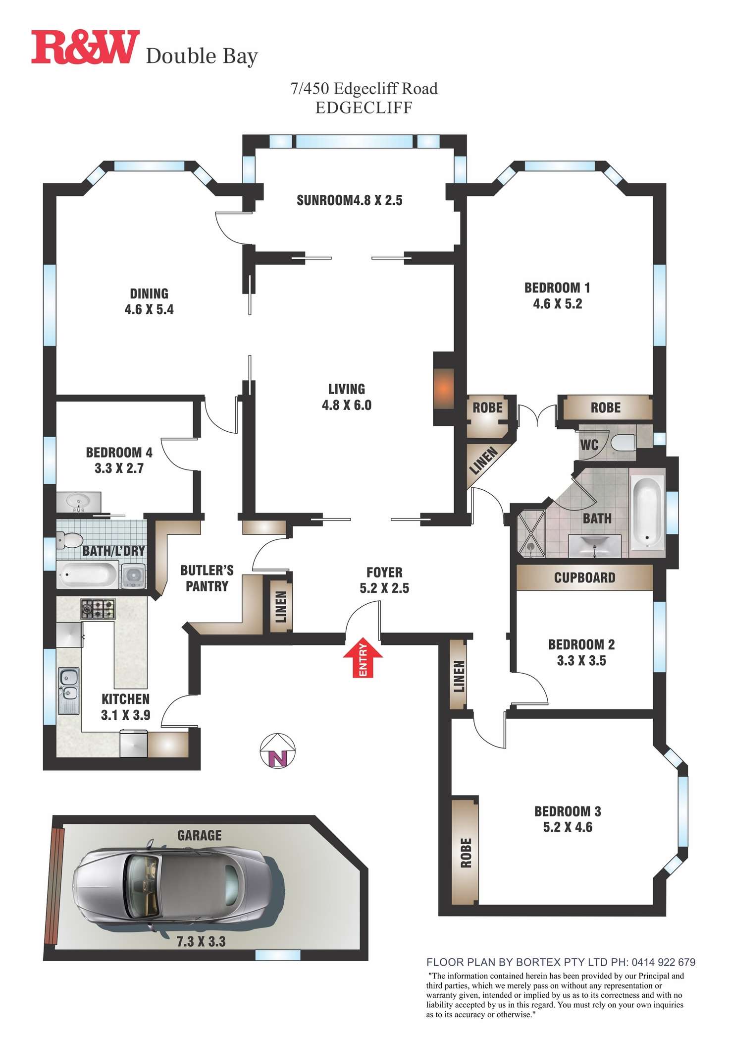 Floorplan of Homely apartment listing, 7/450 Edgecliff Road, Edgecliff NSW 2027