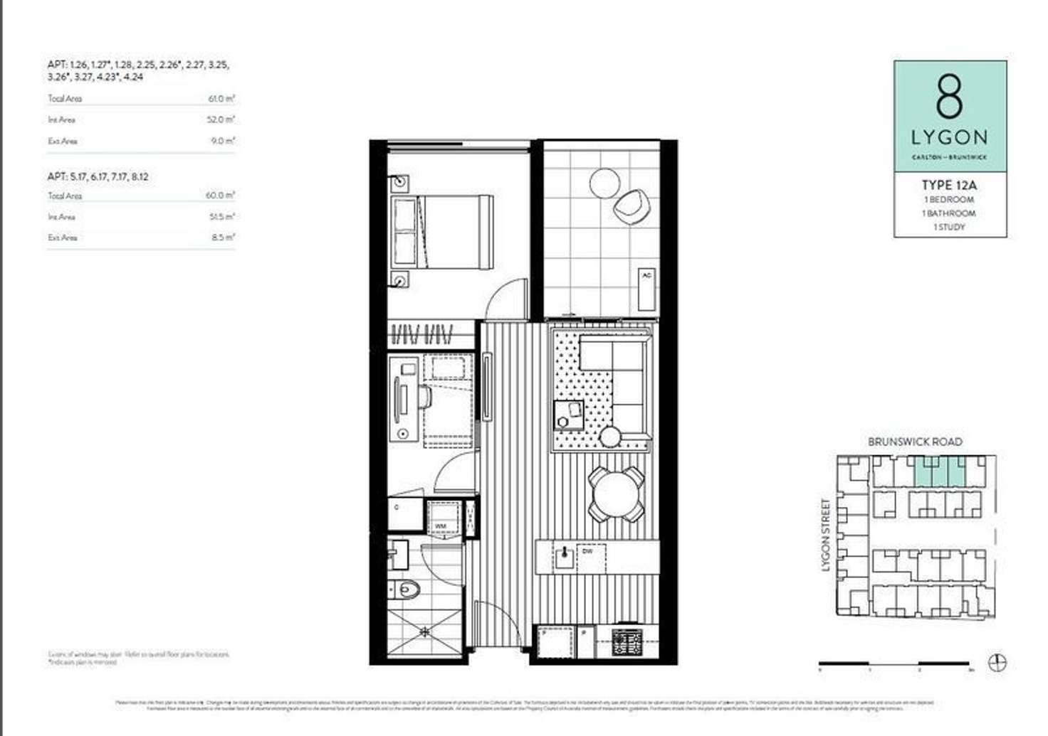Floorplan of Homely apartment listing, 225/8 Lygon Street, Brunswick VIC 3056